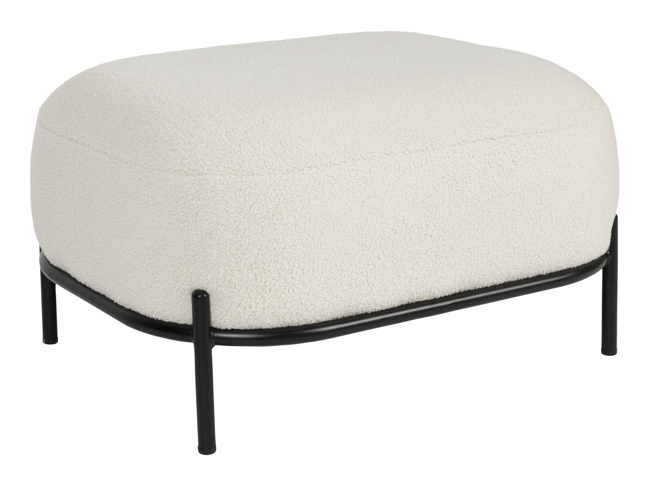 ZILT Hocker 'Brandan' Teddy, kleur Ivory
