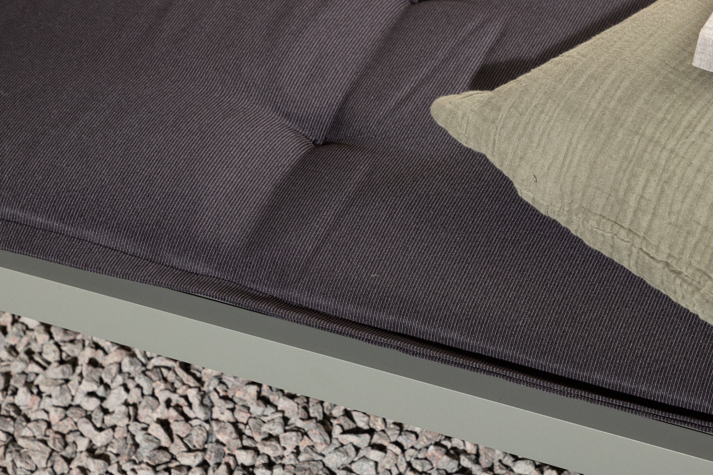 Nohr Ligbedkussen 'Andrus' t.b.v. Ligbed, kleur Donkergrijs