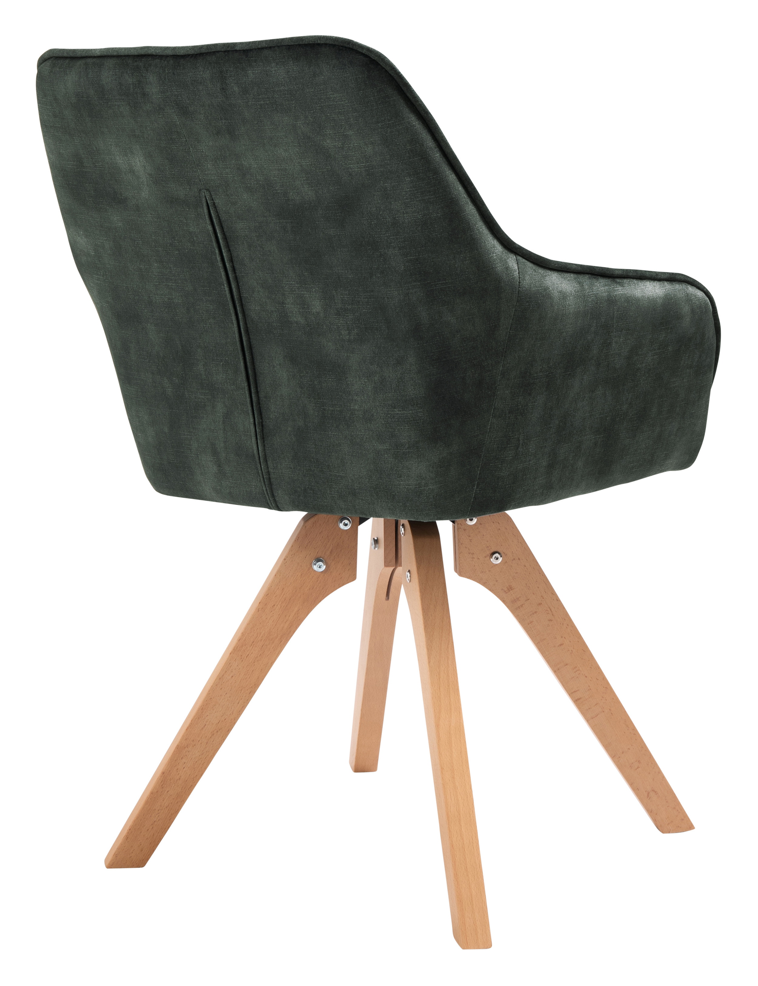Artistiq Eetkamerstoel 'Mercur' Velvet, kleur donkergroen