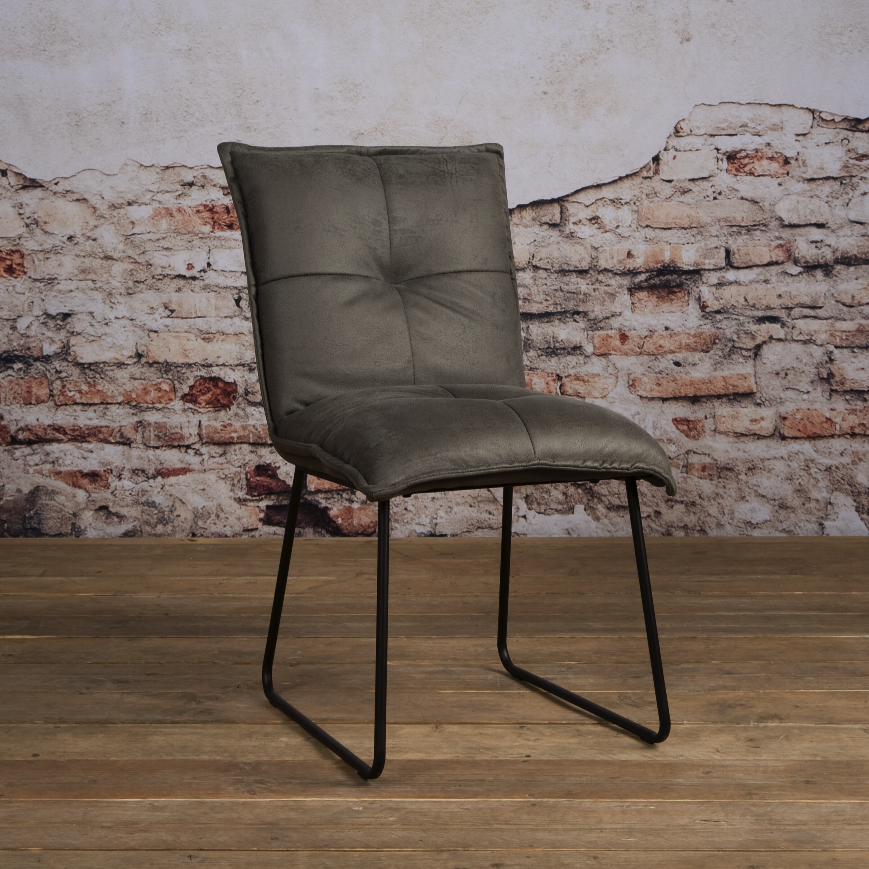 Tower Living Eetkamerstoel 'Seda' kleur grijs