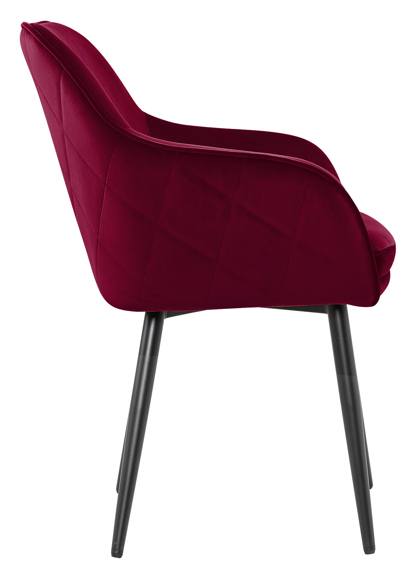Artistiq Eetkamerstoel 'Juna' Velvet, kleur rood