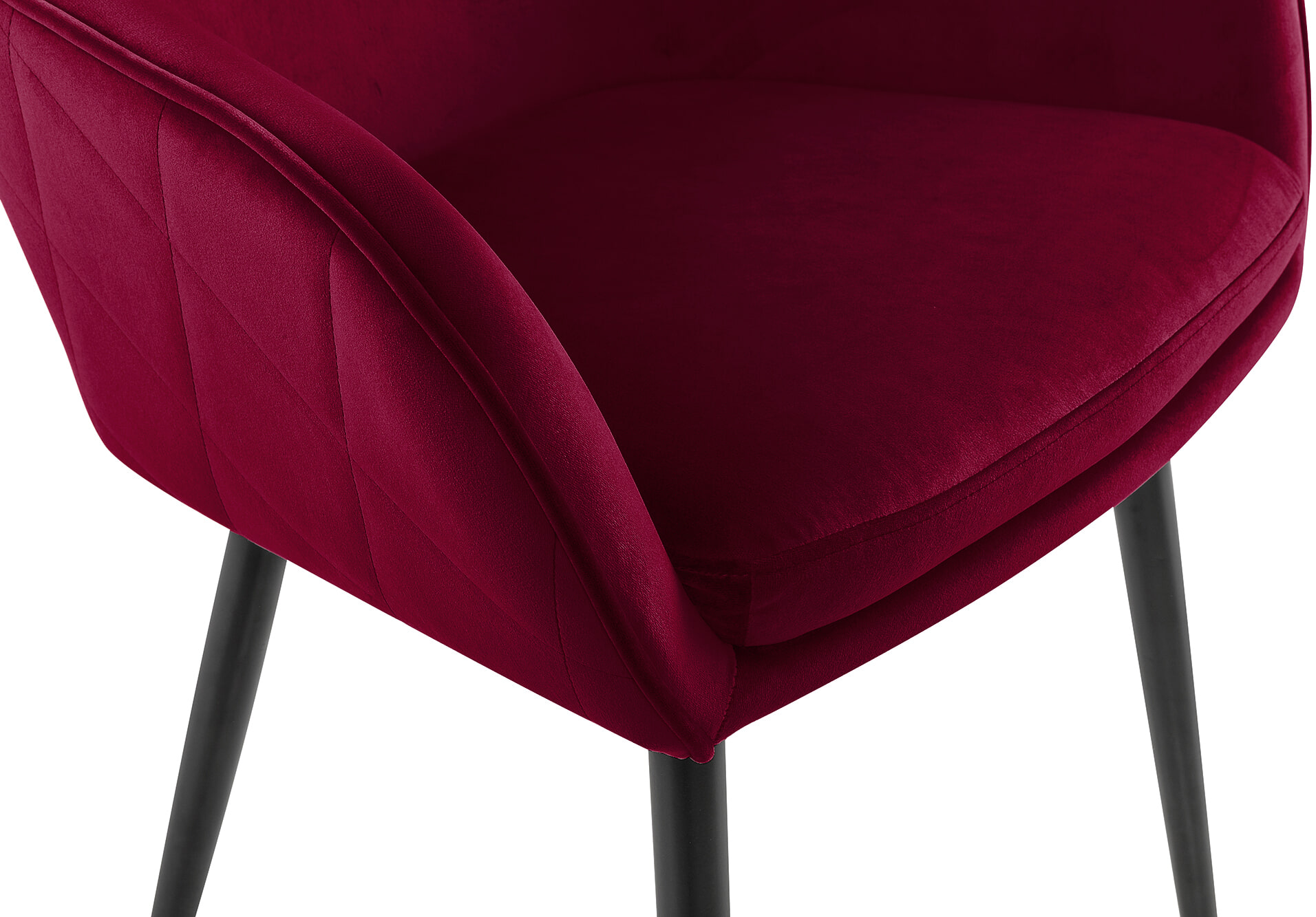 Artistiq Eetkamerstoel 'Juna' Velvet, kleur rood