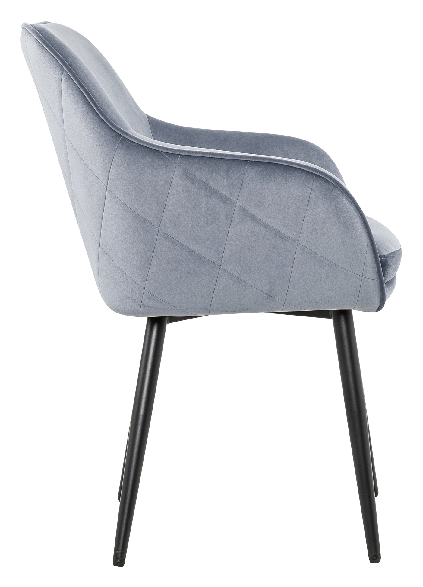 Artistiq Eetkamerstoel 'Juna' Velvet, kleur grijs