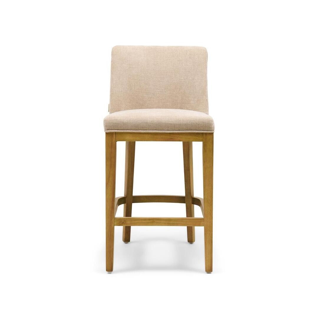 Rivi&egrave;ra Maison Barstoel Whistler Montmartre weave en rubberhout - Natural Linen (zithoogte 65cm)