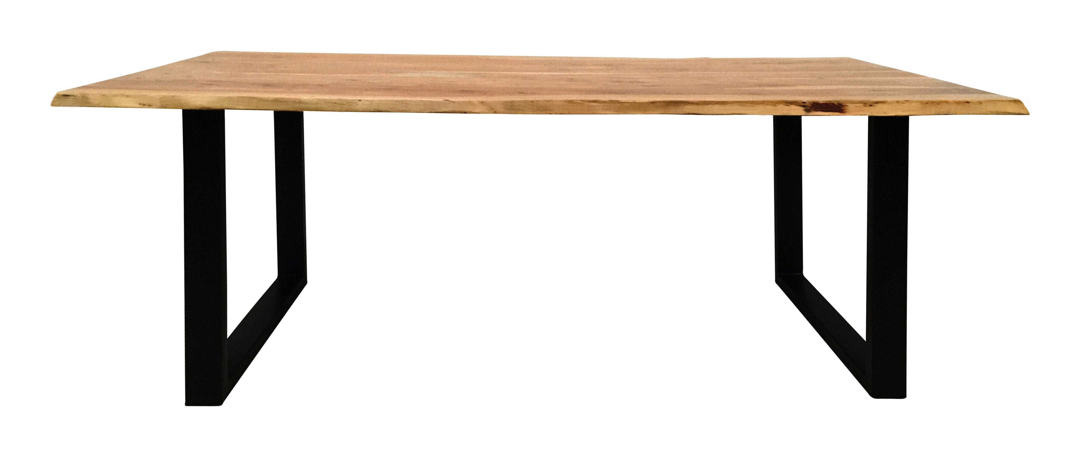 Artistiq Boomstam Eettafel 'Tristina' Acaciahout, 120 x 80cm, kleur Zwart