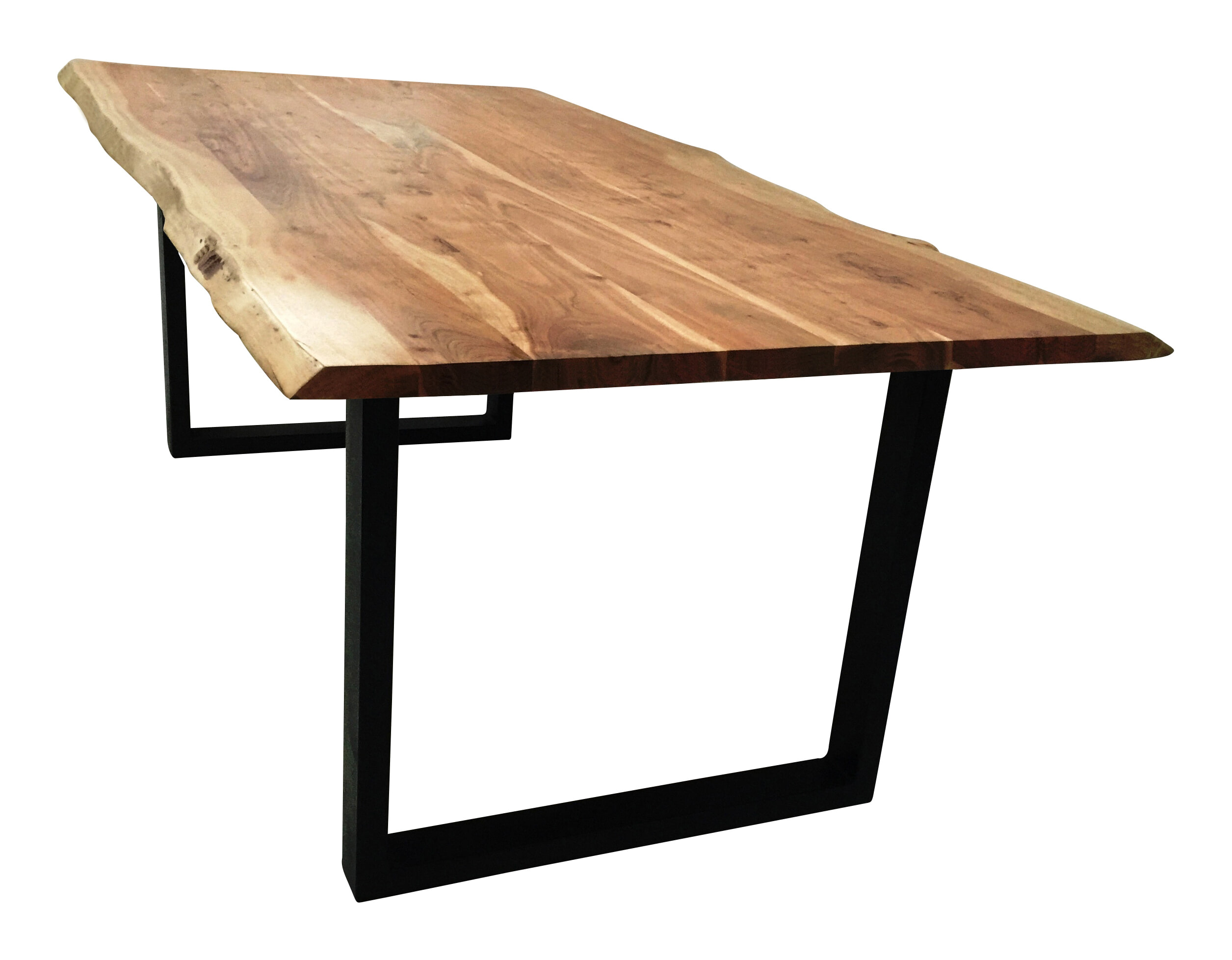 Artistiq Boomstam Eettafel 'Tristina' Acaciahout, 120 x 80cm, kleur Zwart