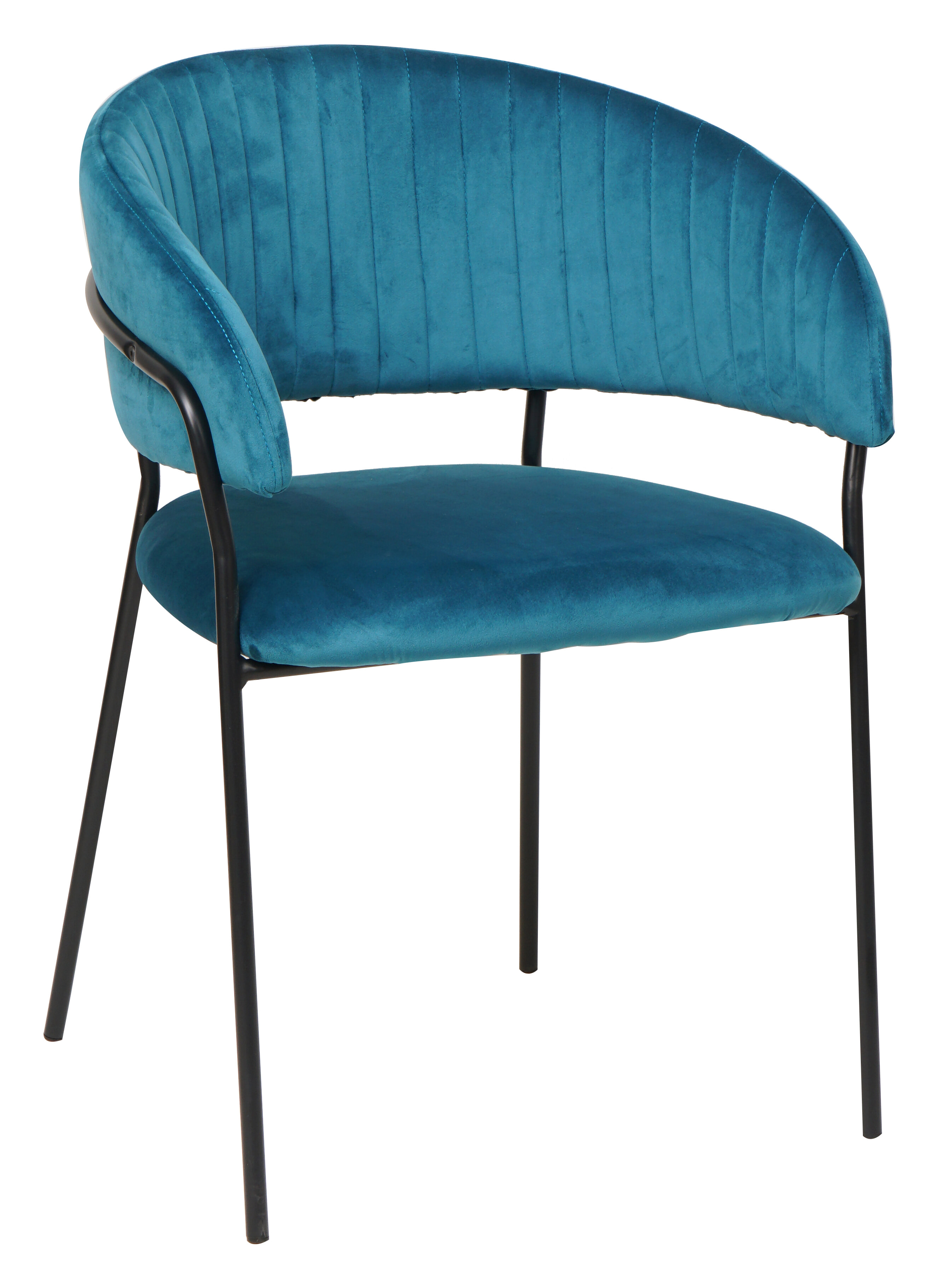 Artistiq Eetkamerstoel 'Vigo' Velvet, kleur blauw