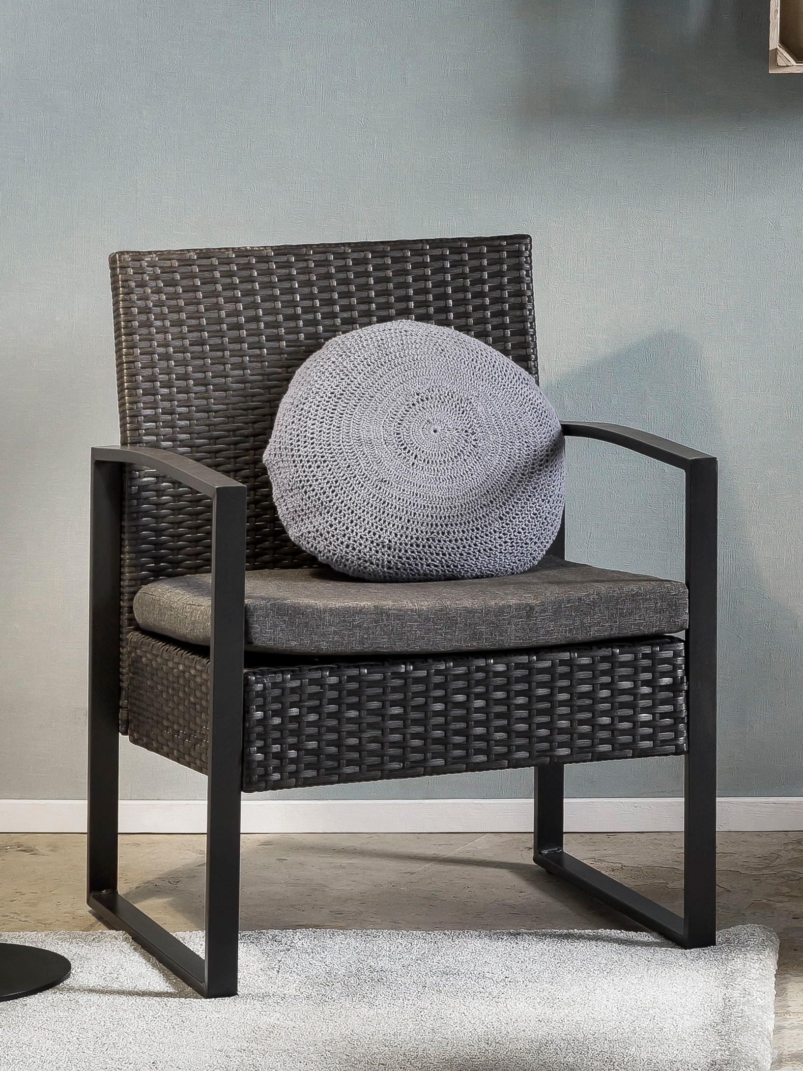 Artistiq Loungeset 'Cherylann' 2 stoelen + tafel, Polyrotan