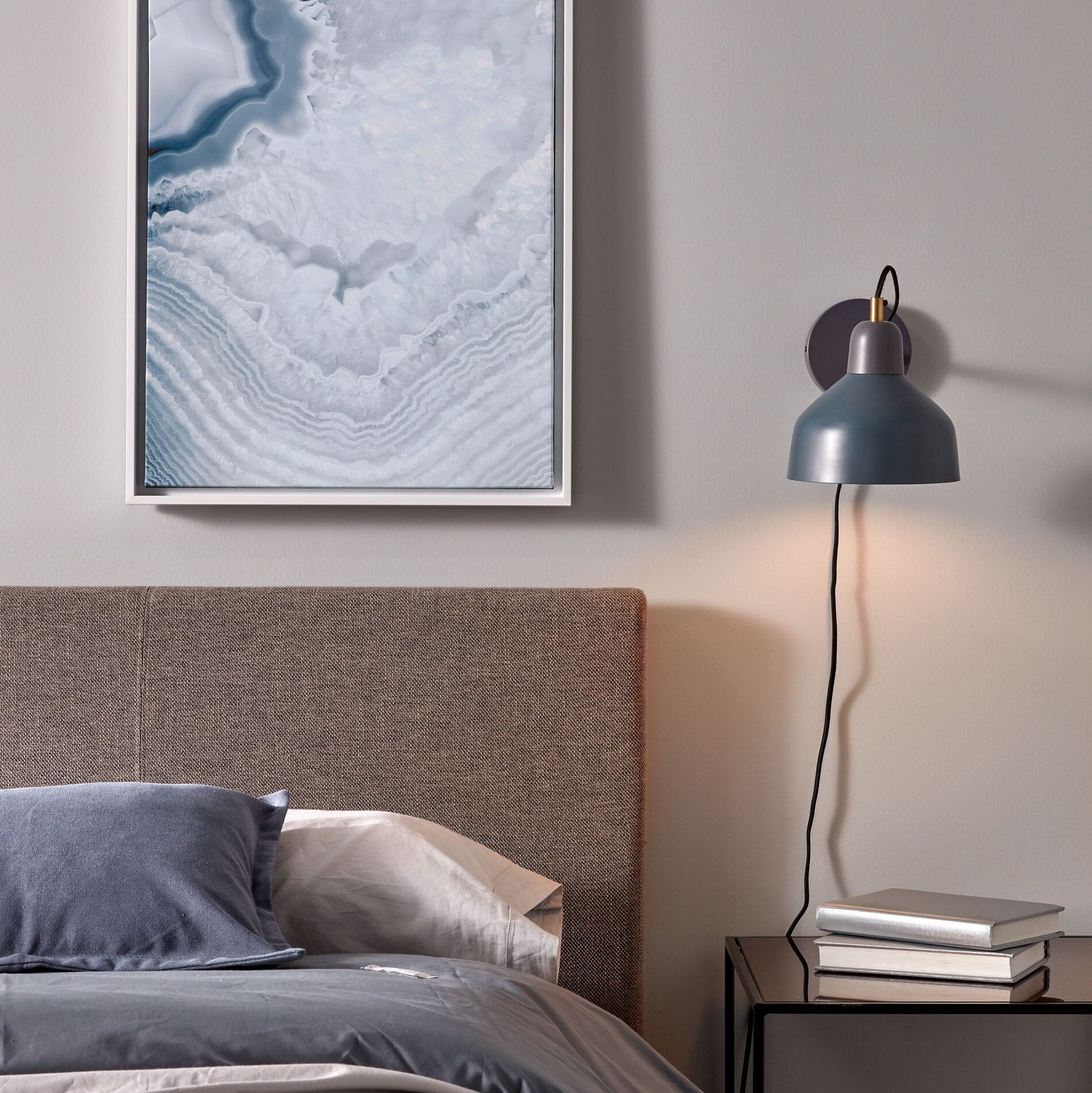 Kave Home Wandlamp 'Olimpia' kleur Petrolblauw