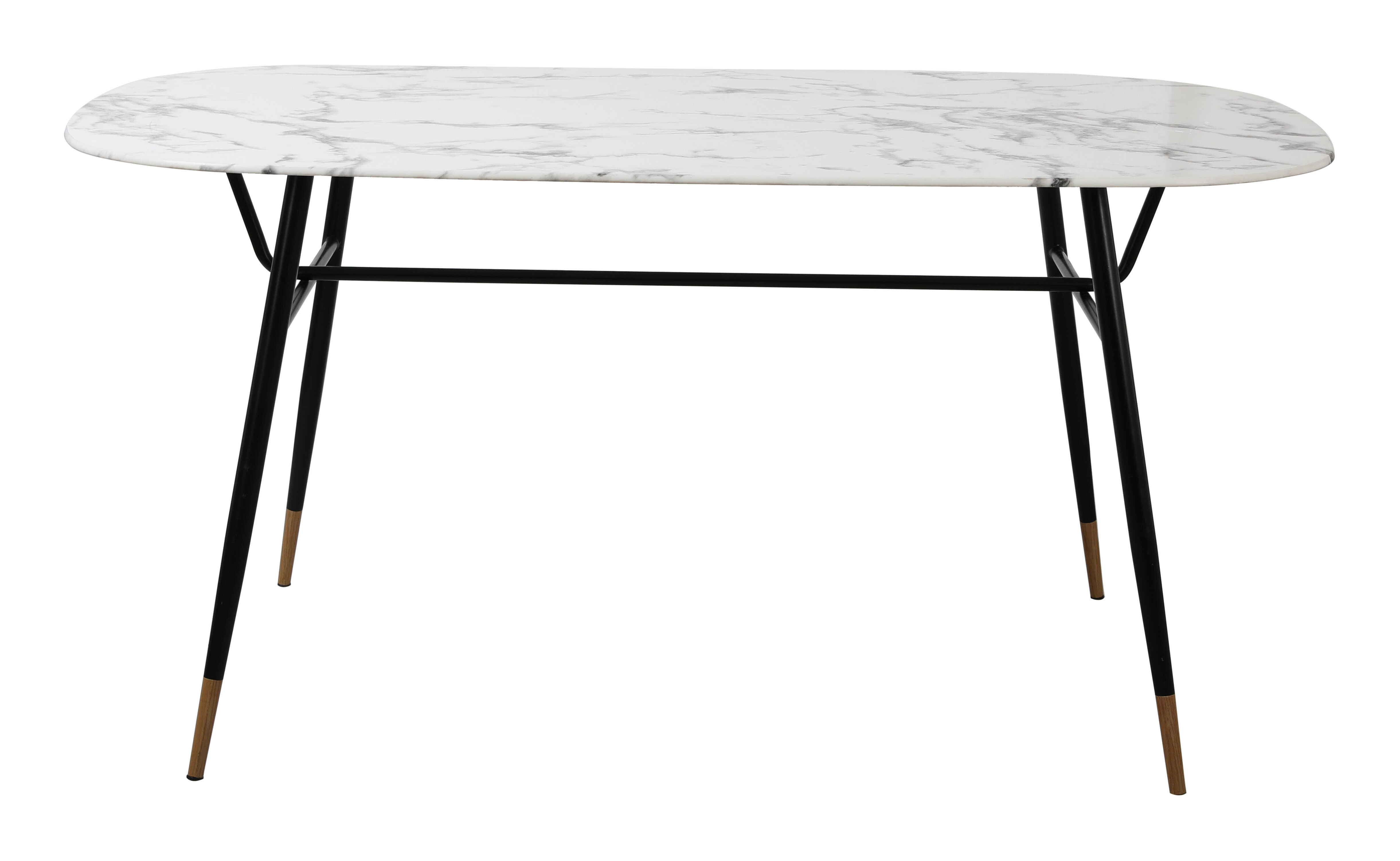 Artistiq Eettafel 'Steffani' Deens Ovaal, Marmerlook, 160 x 90cm