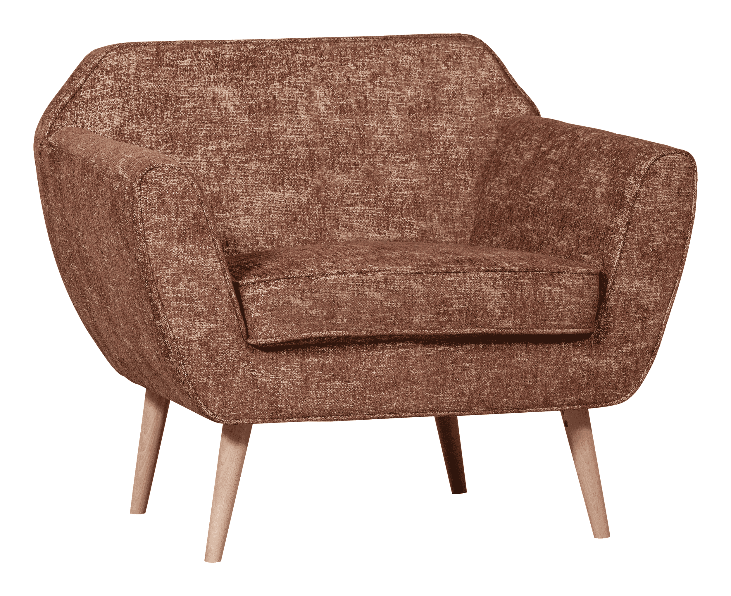 WOOOD Fauteuil Rocco Chenille - Brick