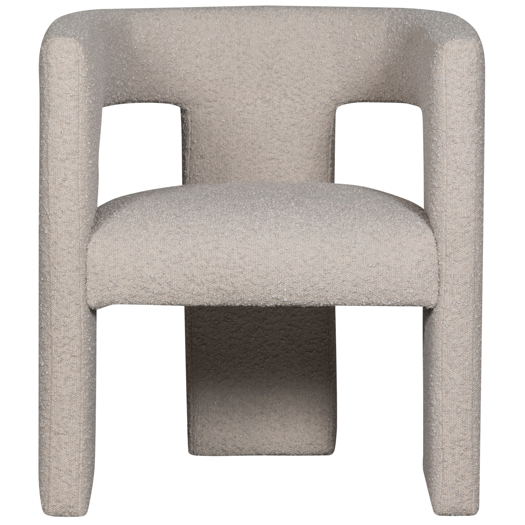 WOOOD Fauteuil 'Tiwa' Bouclé, kleur Beige