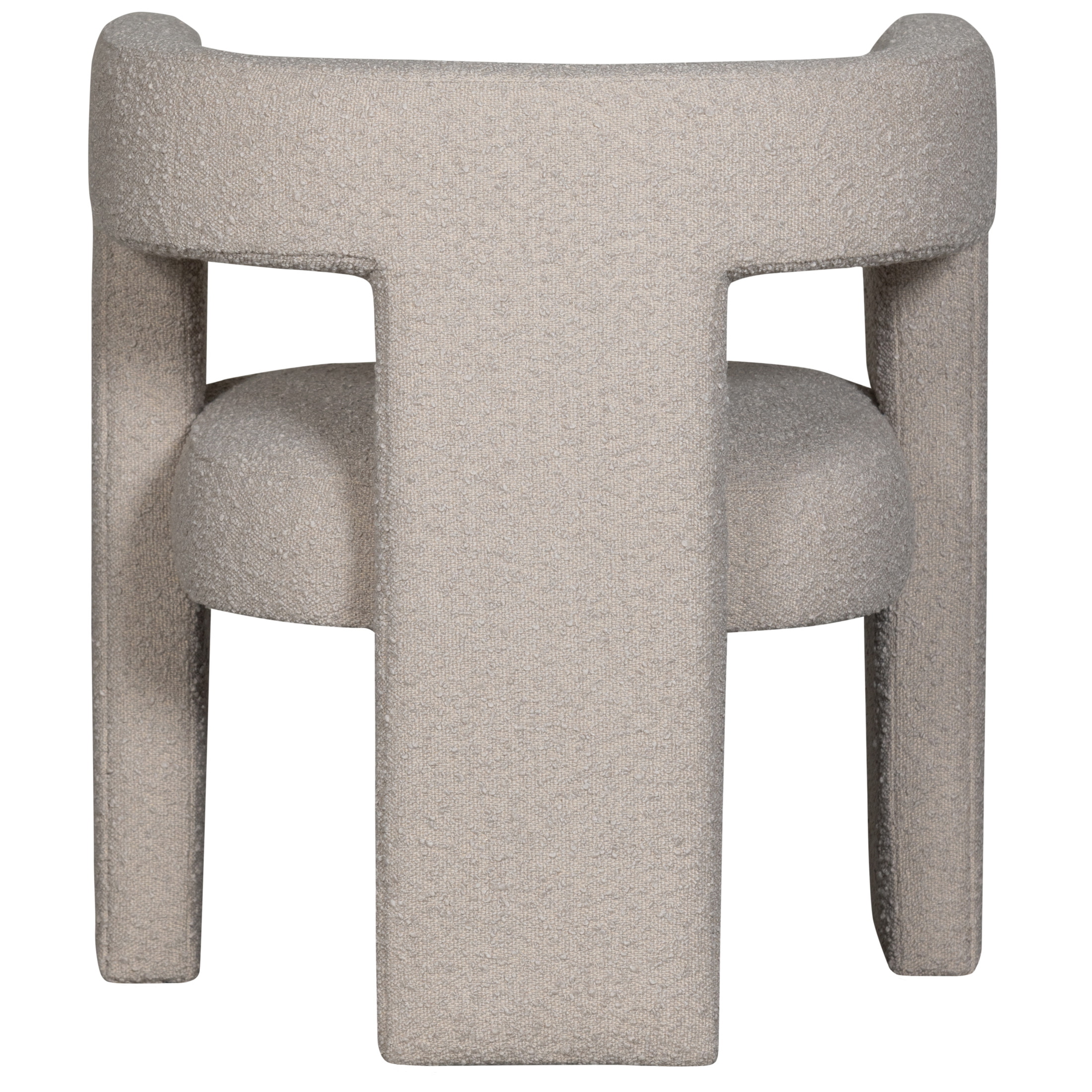WOOOD Fauteuil 'Tiwa' Bouclé, kleur Beige