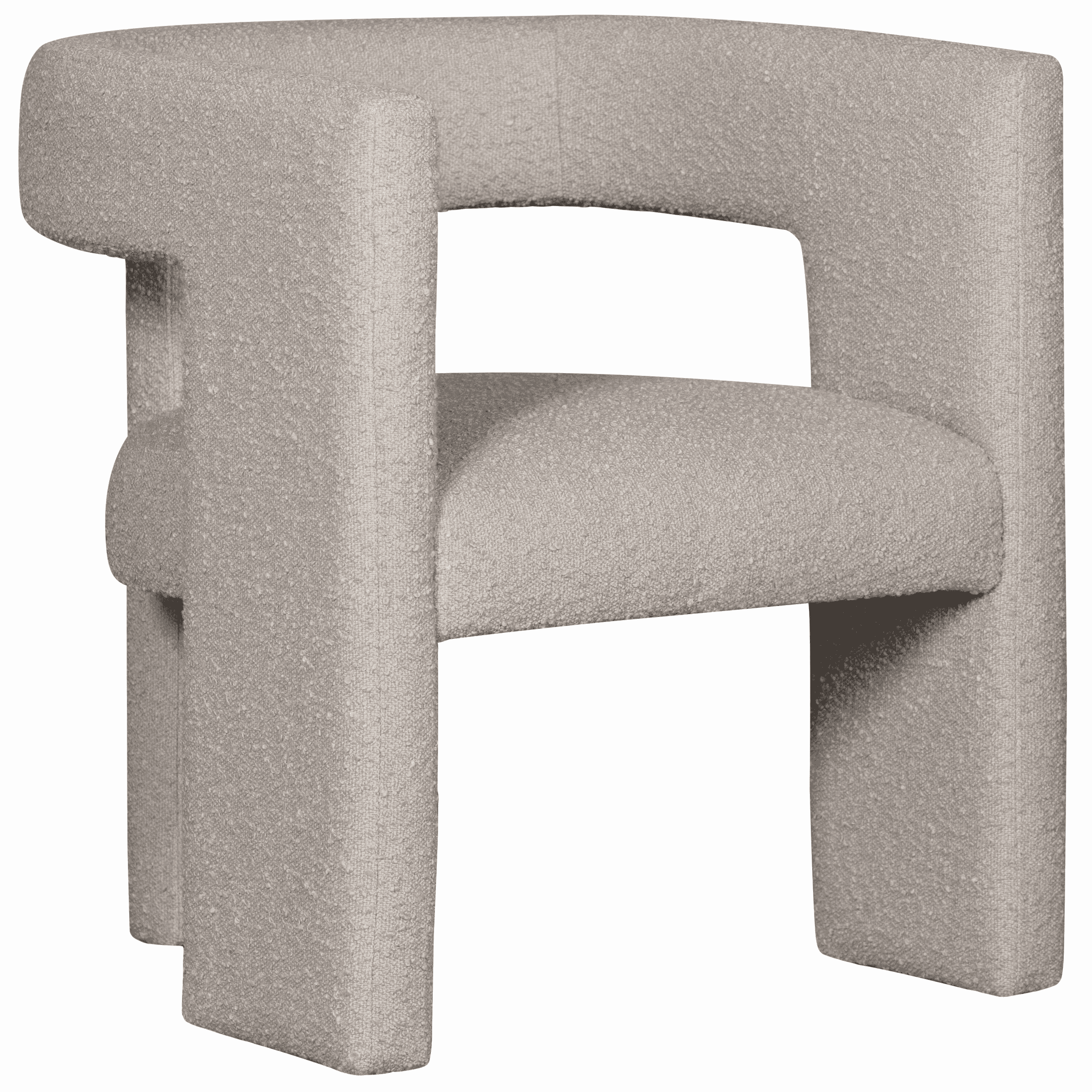 WOOOD Exclusive Fauteuil Tiwa Bouclé - Beige