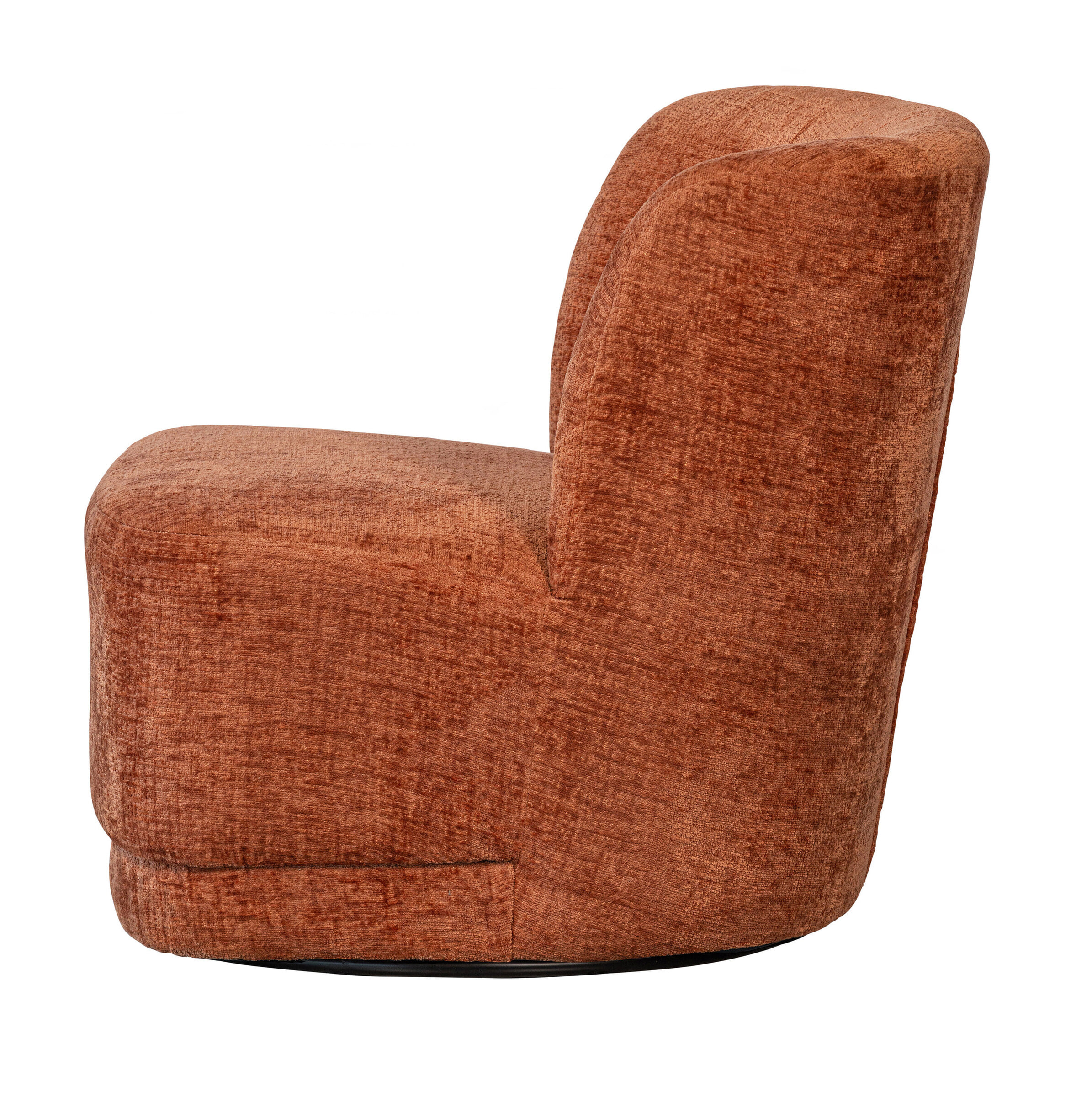 WOOOD Draaifauteuil 'Atty' Structure Velvet, kleur Blossom