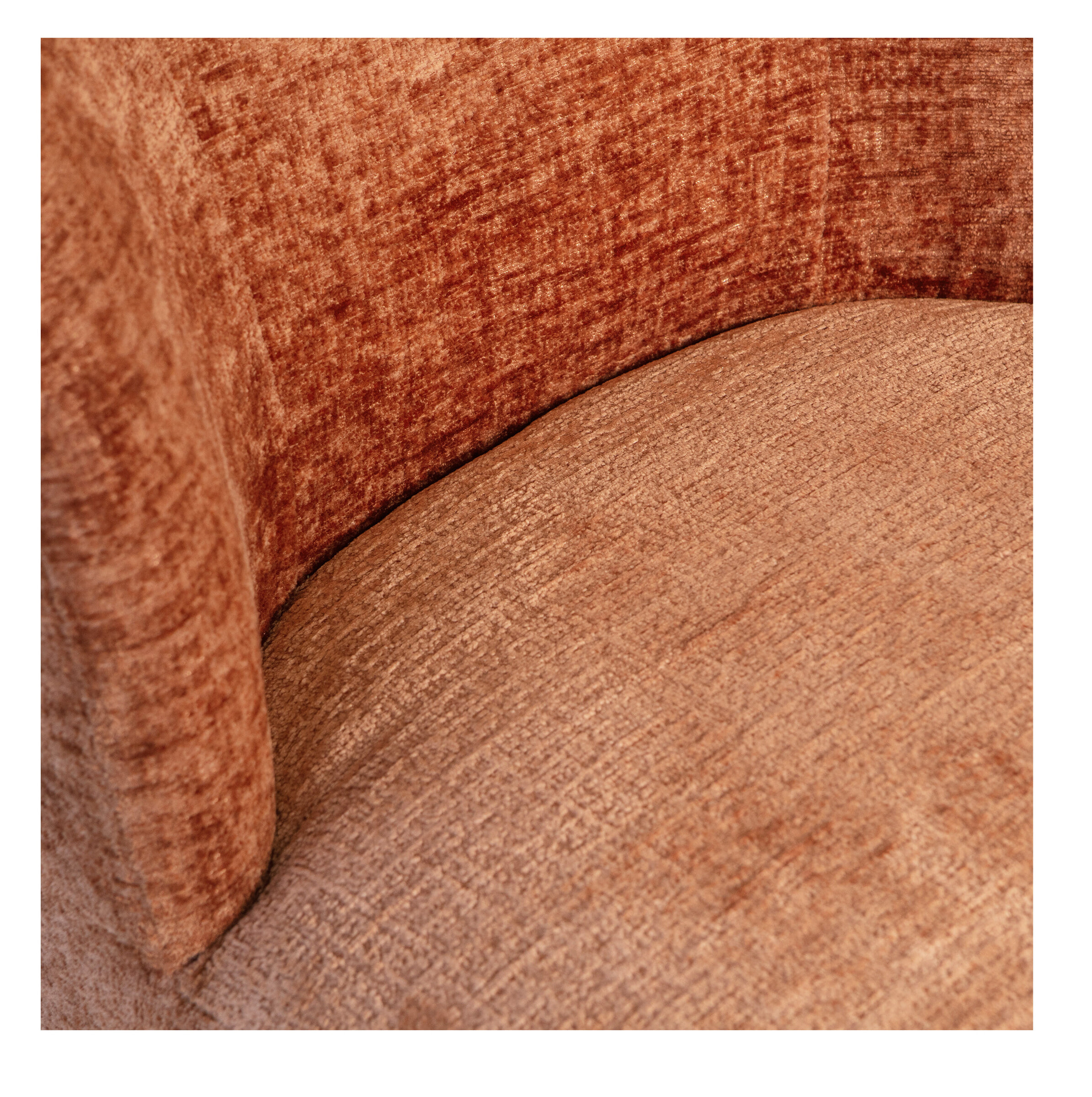 WOOOD Draaifauteuil 'Atty' Structure Velvet, kleur Blossom
