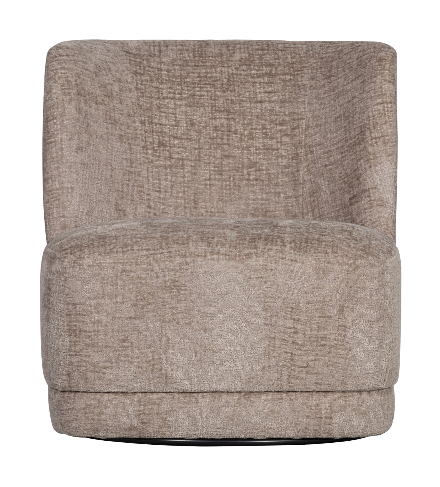 WOOOD Draaifauteuil 'Atty' Structure Velvet, kleur Zand