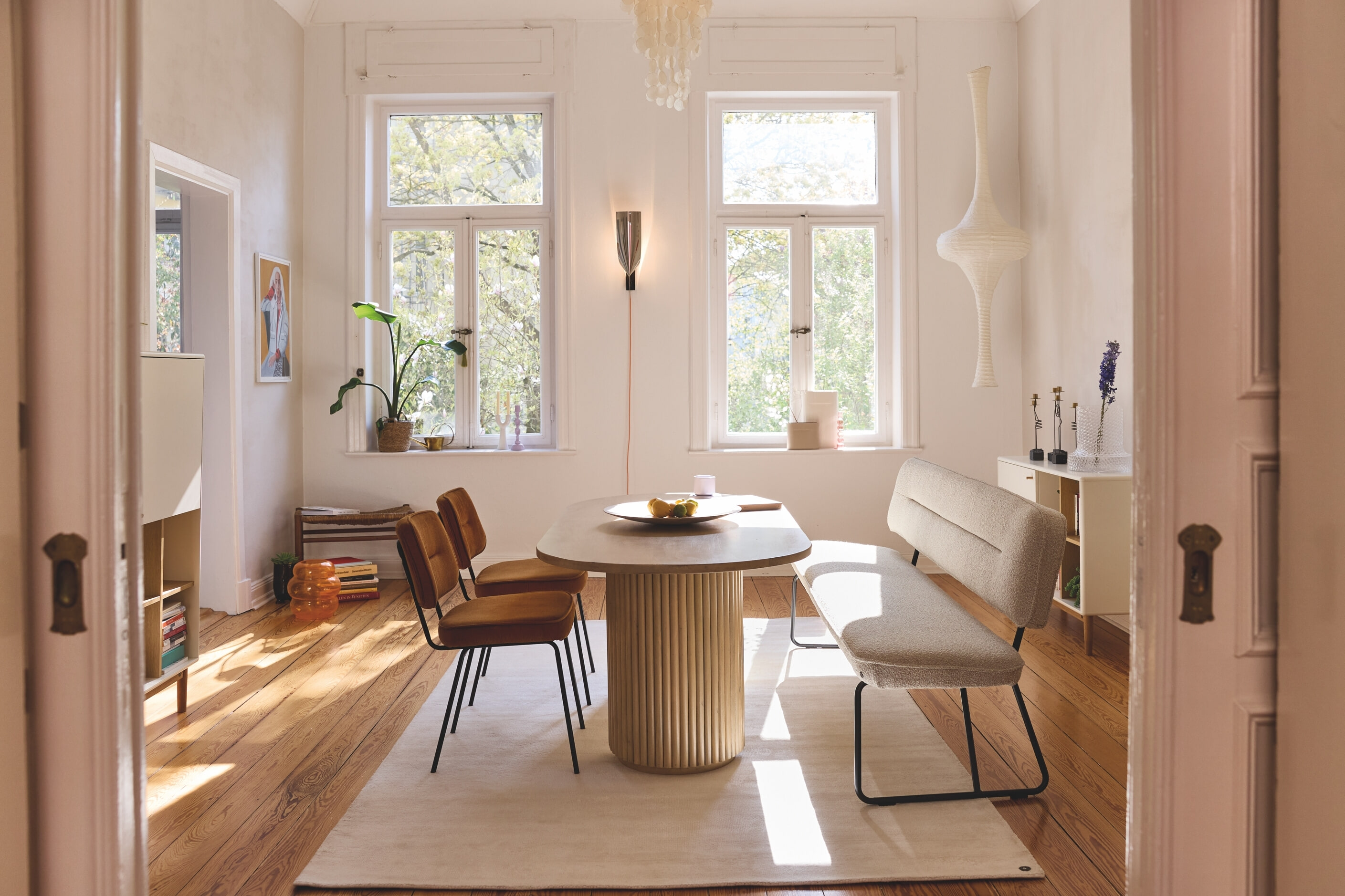 Tom Tailor Ovale Eettafel 'Tessica' Mangohout, 180 x 90cm