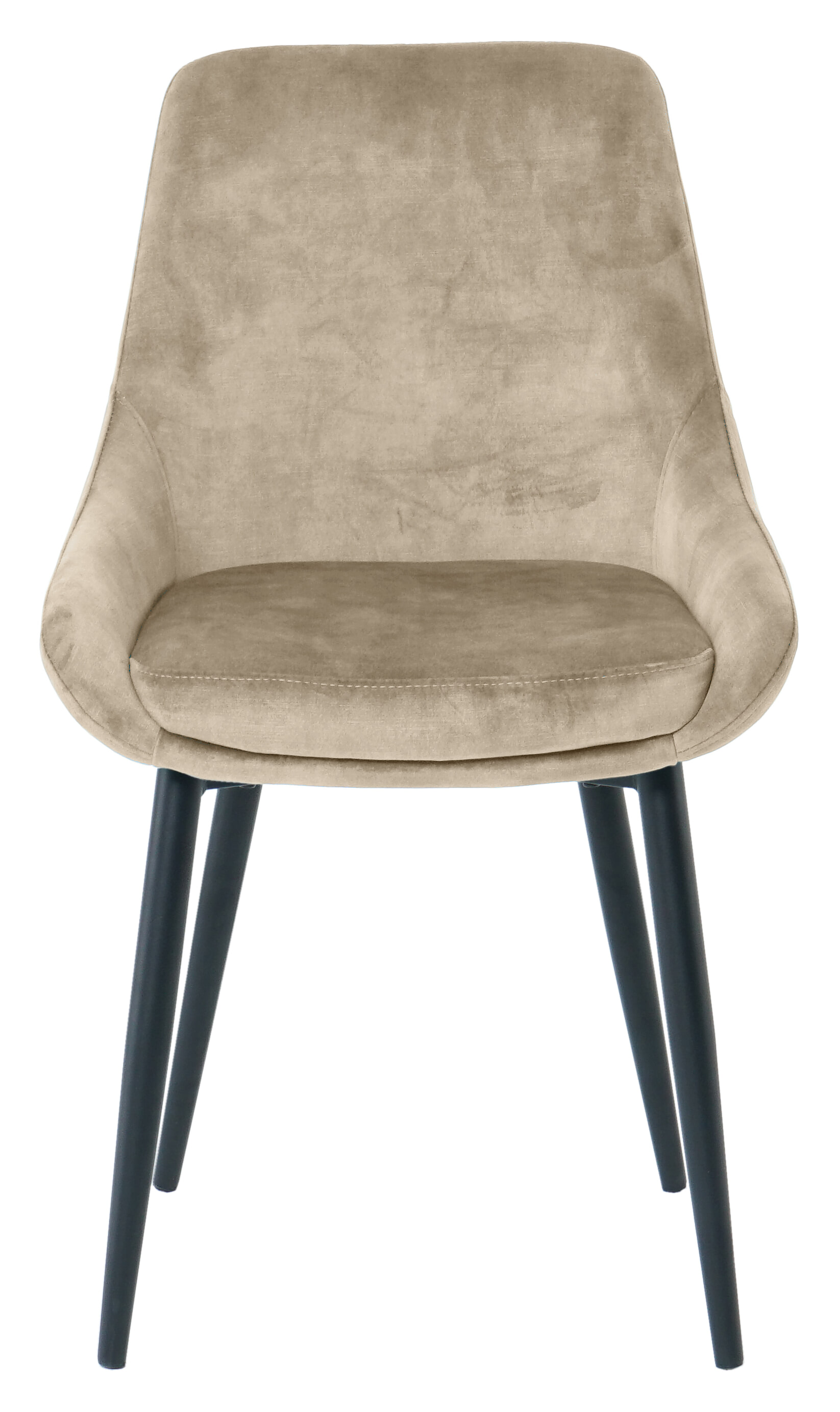 Artistiq Eetkamerstoel 'Kofi' Velvet, kleur beige
