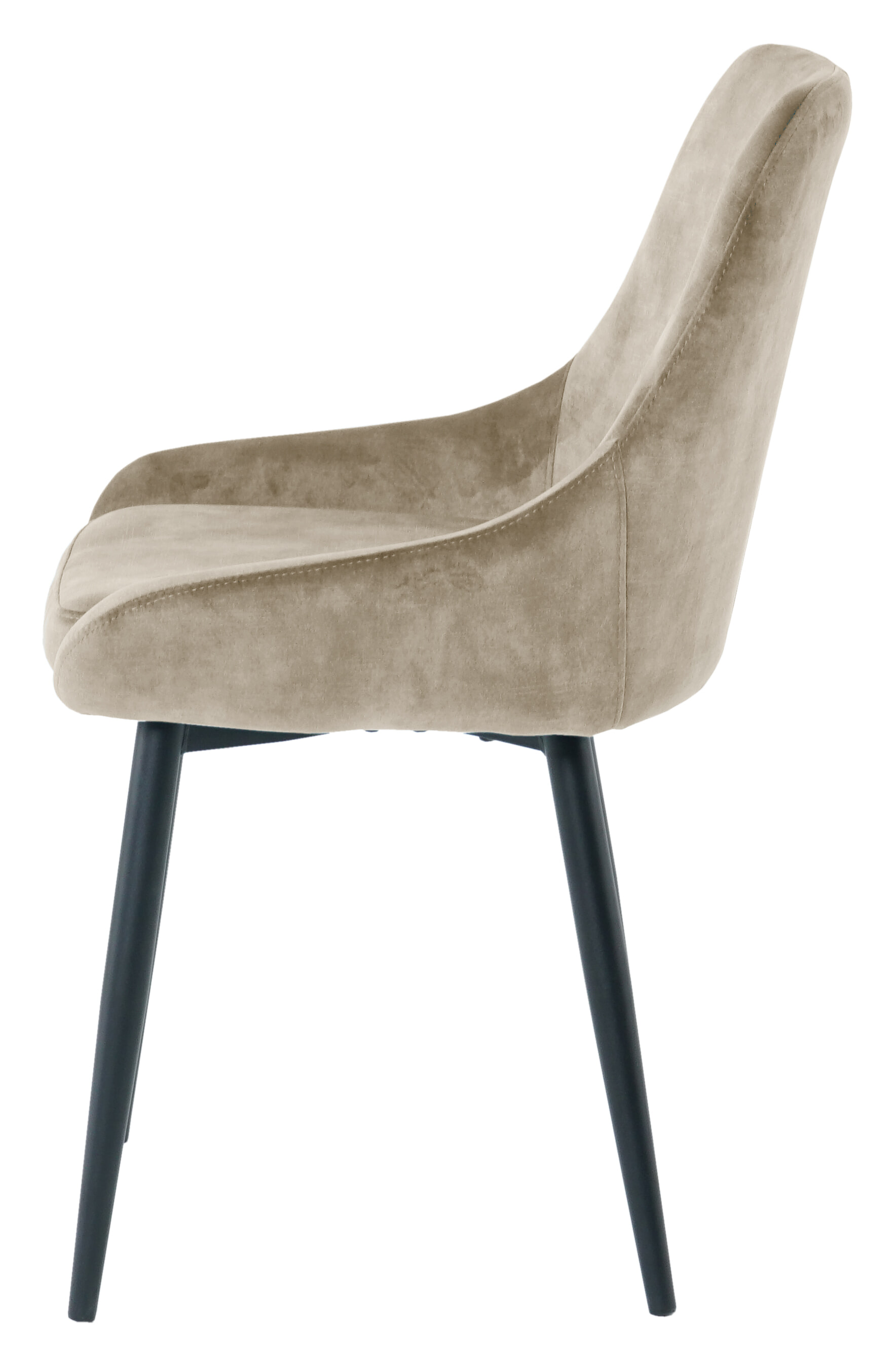 Artistiq Eetkamerstoel 'Kofi' Velvet, kleur beige