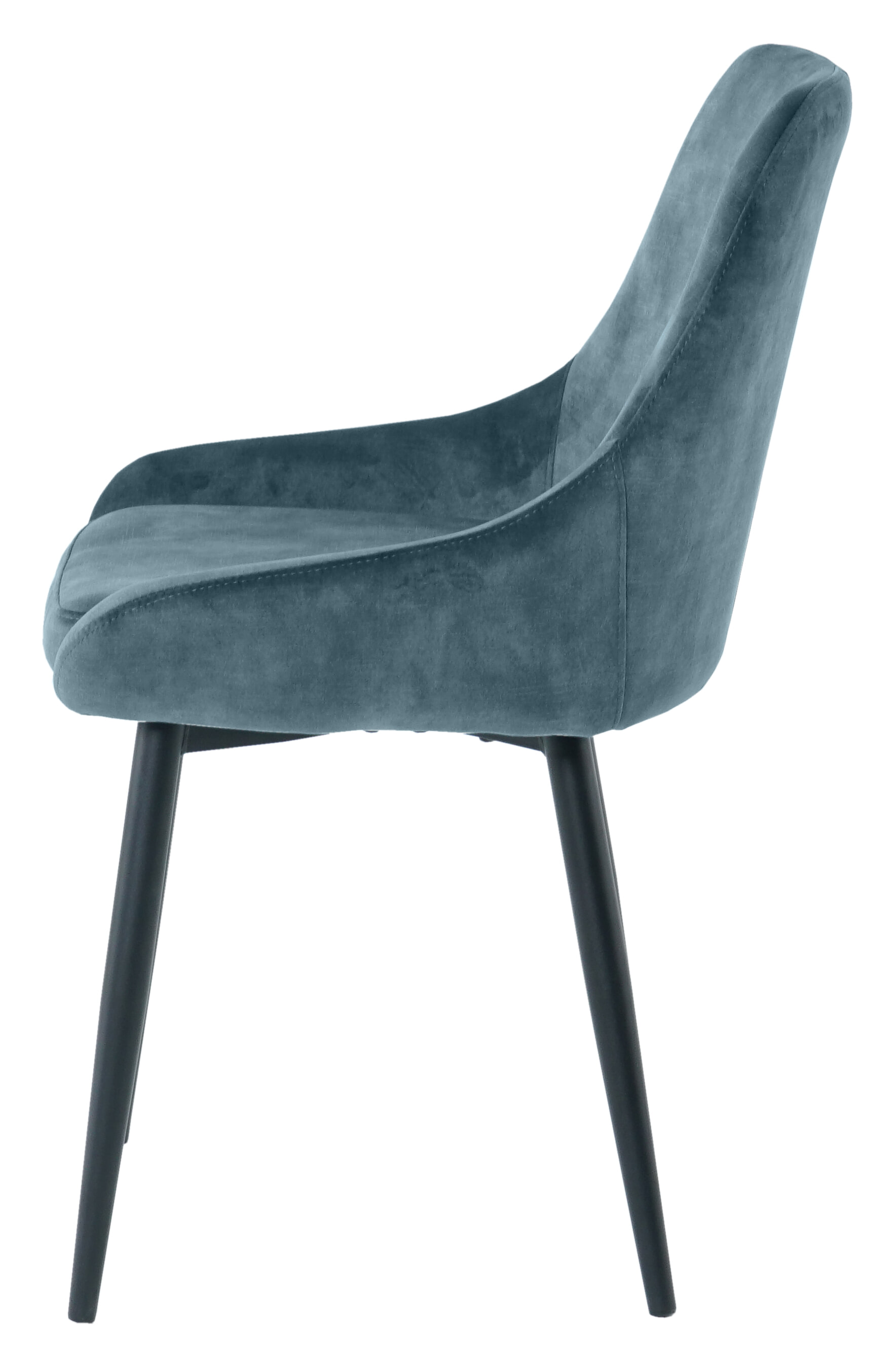 Artistiq Eetkamerstoel 'Kofi' Velvet, kleur blauw