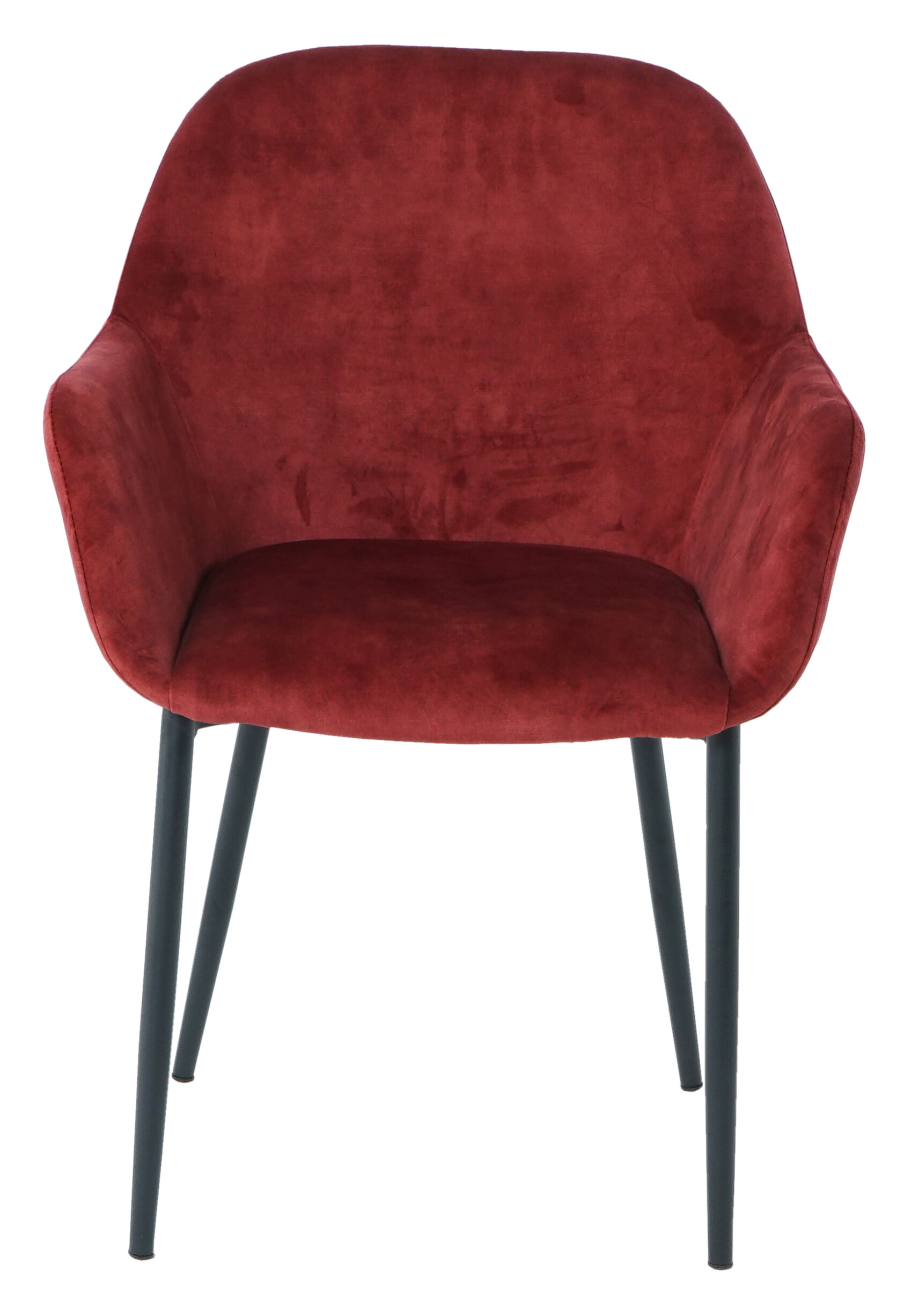 Artistiq Eetkamerstoel 'Linna' Velvet, kleur rood