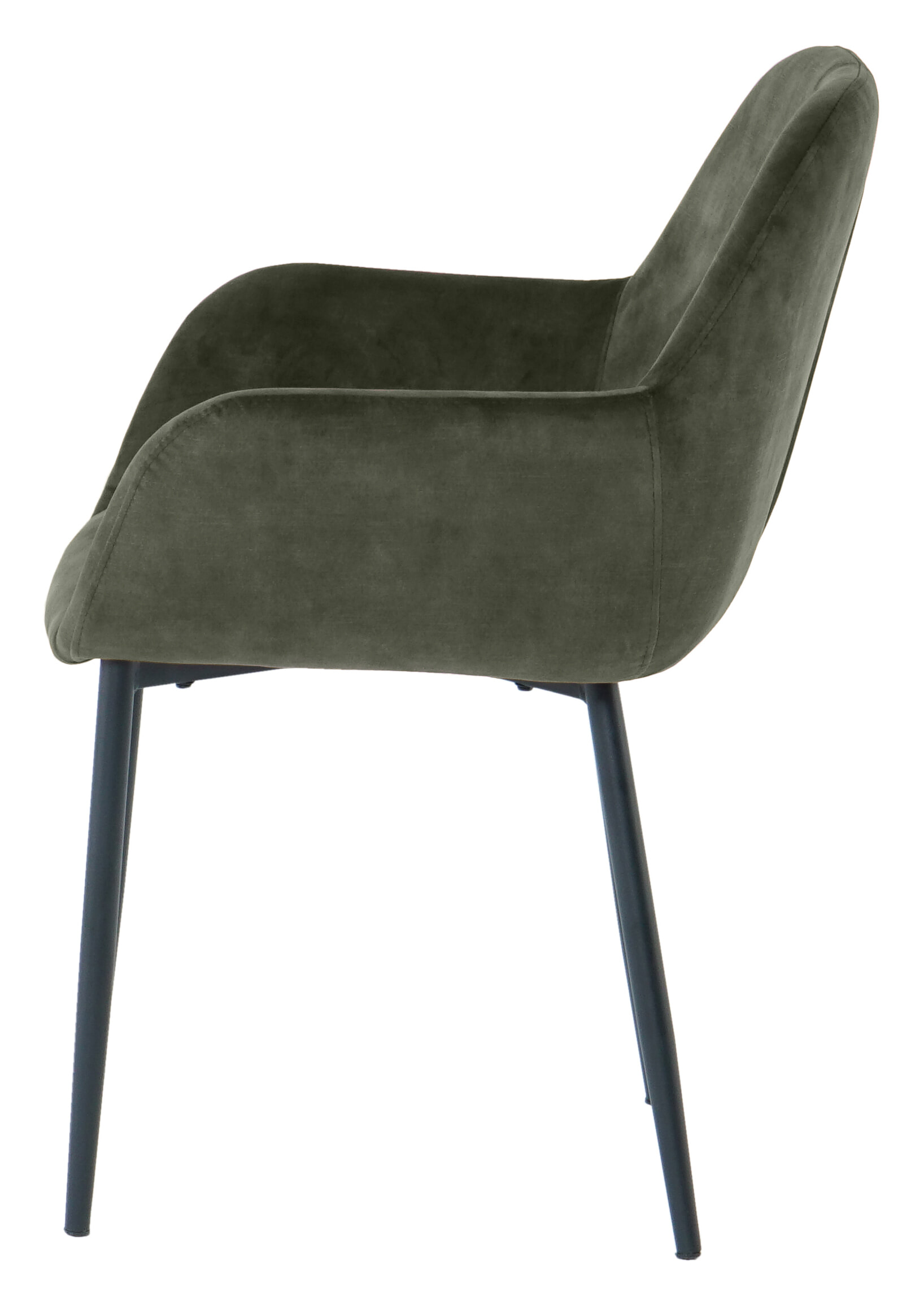 Artistiq Eetkamerstoel 'Linna' Velvet, kleur groen