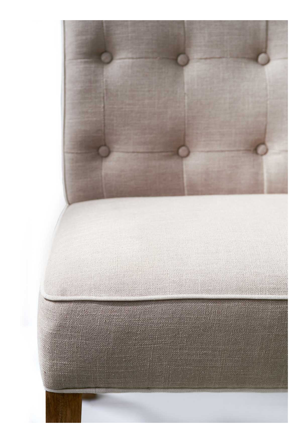 Rivièra Maison Eetkamerbank 'Cape Breton' Linen, kleur Flax