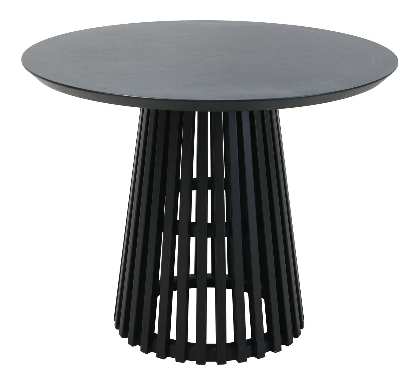 Artistiq Ronde Eettafel 'Nikkie' Hevea hout, 100cm, kleur Zwart