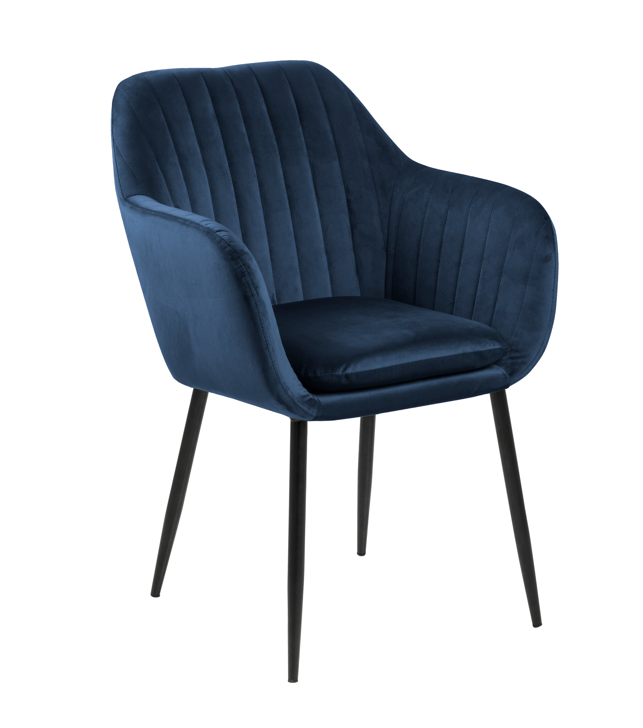 Sohome Eetkamerstoel 'Albin' Velvet, kleur Donkerblauw