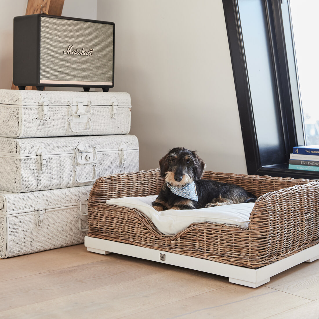 Rivièra Maison Hondenmand 'Classic' Rustic Rattan, kleur Bruin