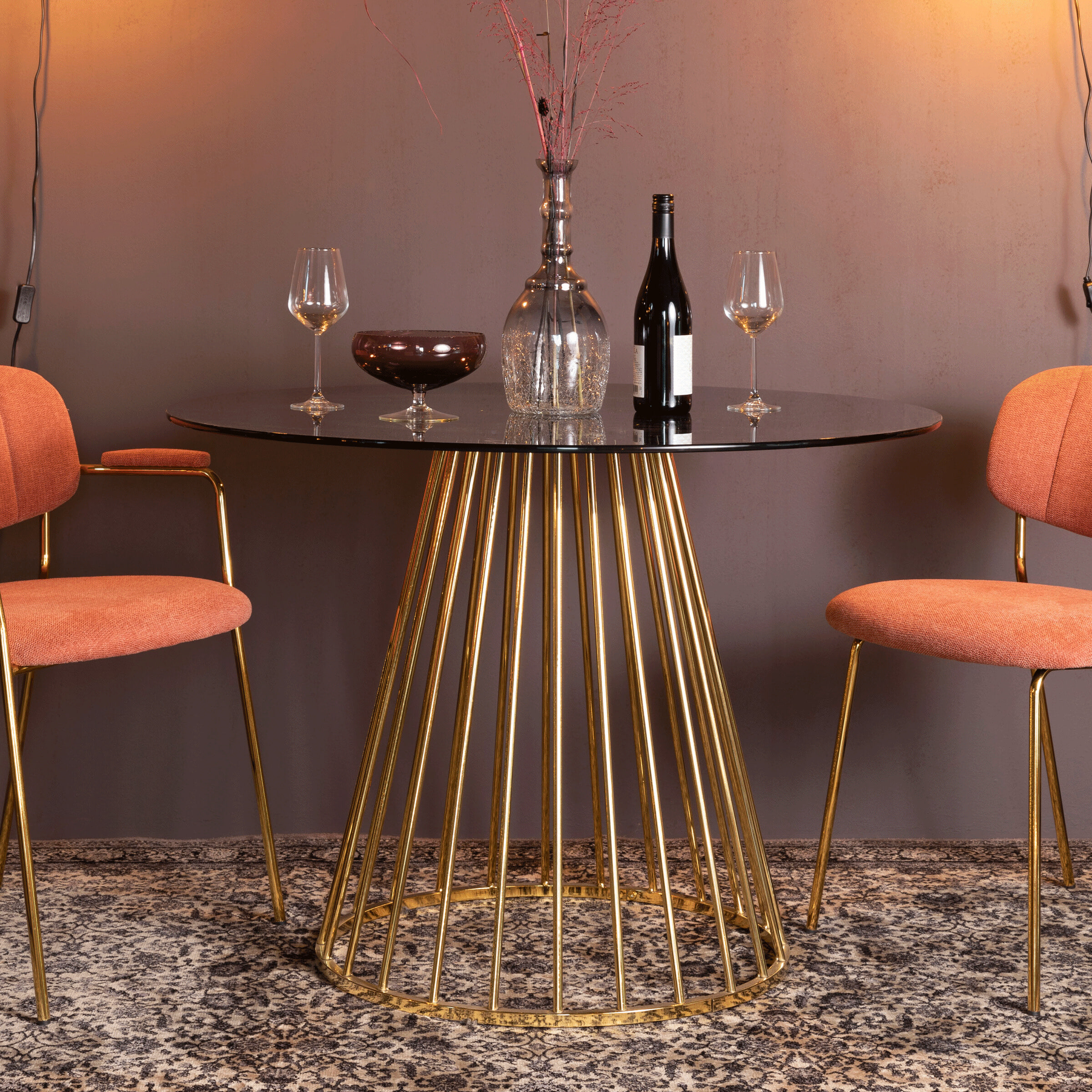 ZILT Ronde Eettafel Bethe Ø104cm - Goud