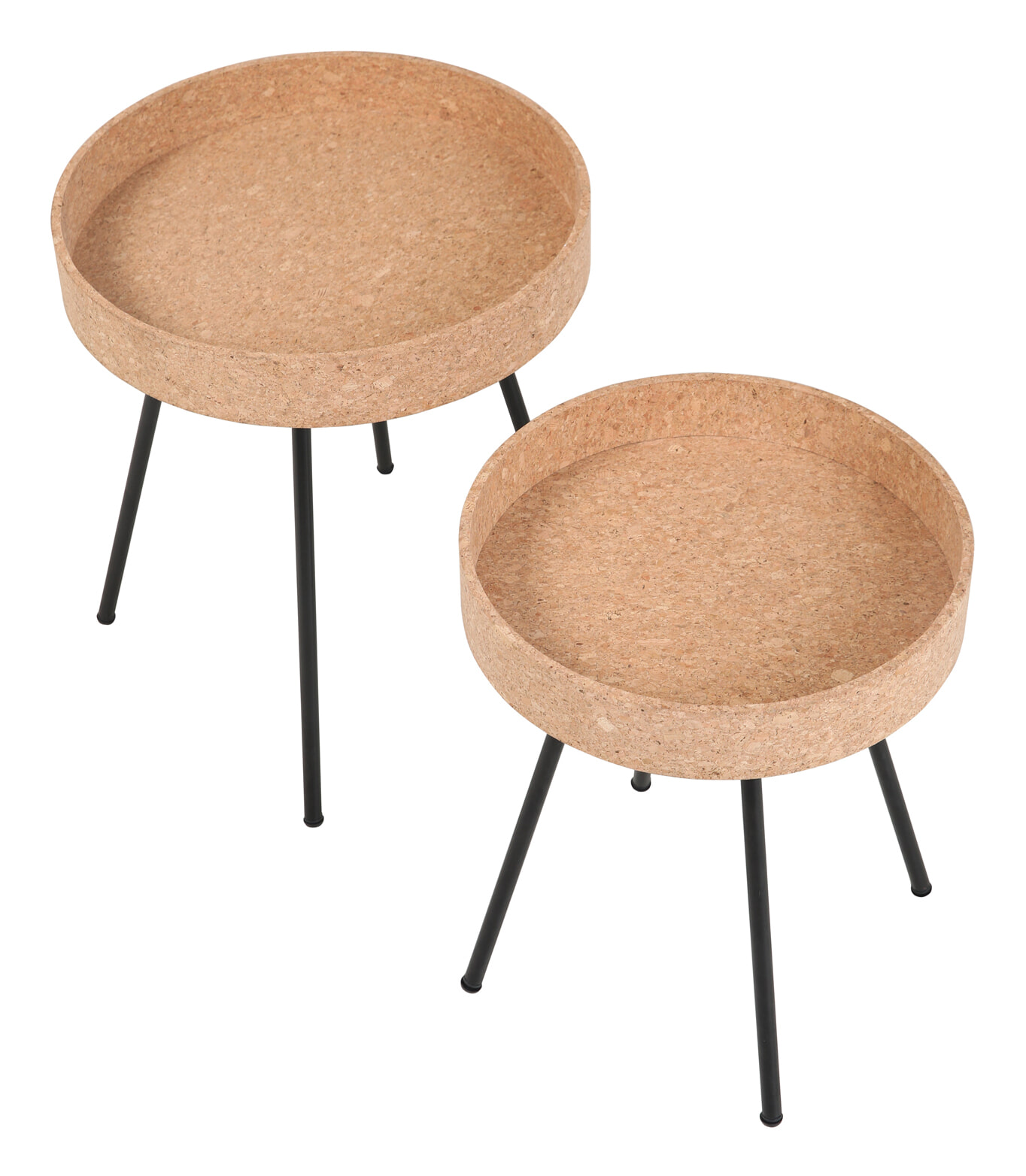 Artistiq Living Bijzettafel 'Micayla' Kurk, Set van 2 stuks