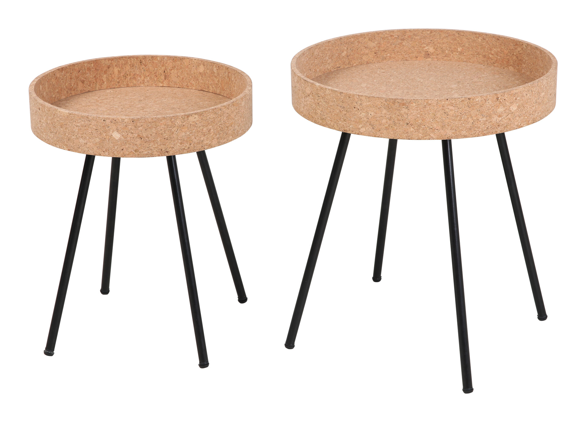Artistiq Living Bijzettafel 'Micayla' Kurk, Set van 2 stuks