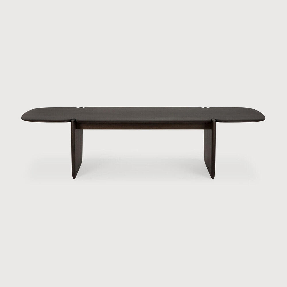Ethnicraft Salontafel 'PI' Gevernist Mahoniehout, 155 x 58cm, kleur Donkerbruin