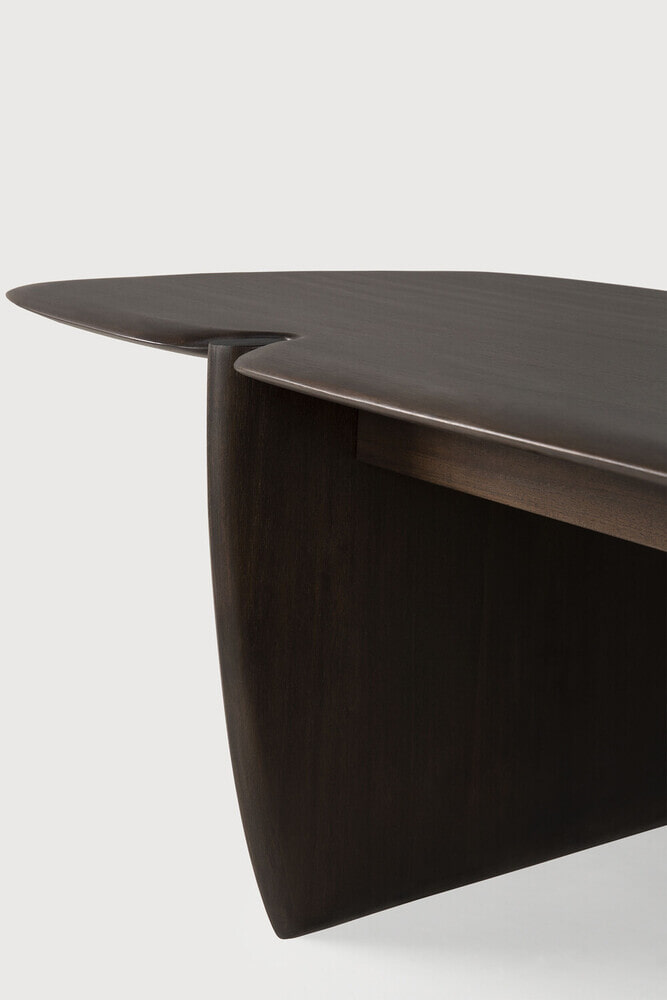 Ethnicraft Salontafel 'PI' Gevernist Mahoniehout, 155 x 58cm, kleur Donkerbruin