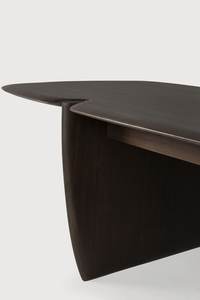 Ethnicraft Salontafel 'PI' Gevernist Mahoniehout, 155 x 58cm, kleur Donkerbruin