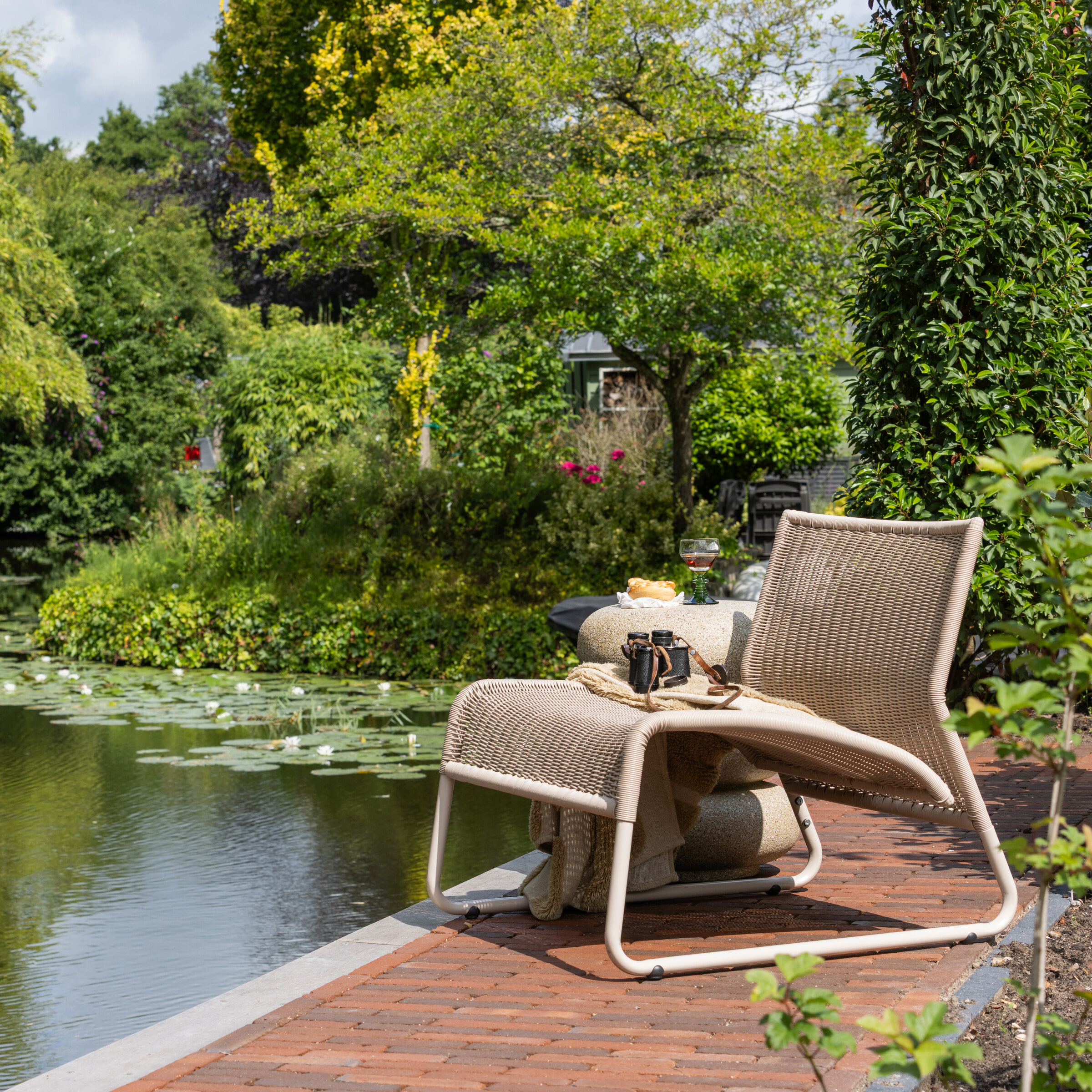 WOOOD Loungestoel West All Weather - Zand