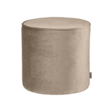 WOOOD Poef 'Sara' Hoog, Velvet, kleur Khaki