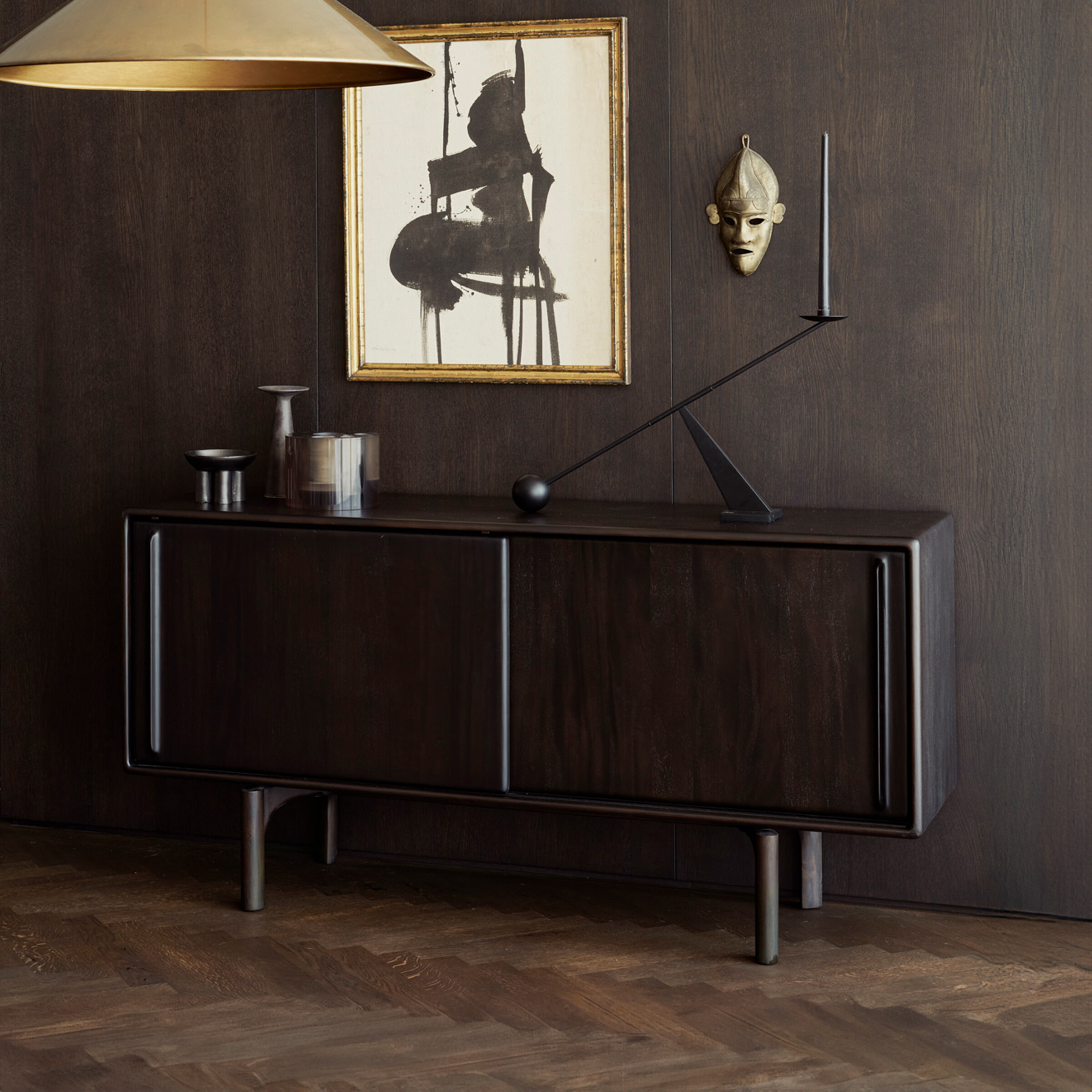 Ethnicraft Dressoir 'Flow' Gevernist Mahoniehout