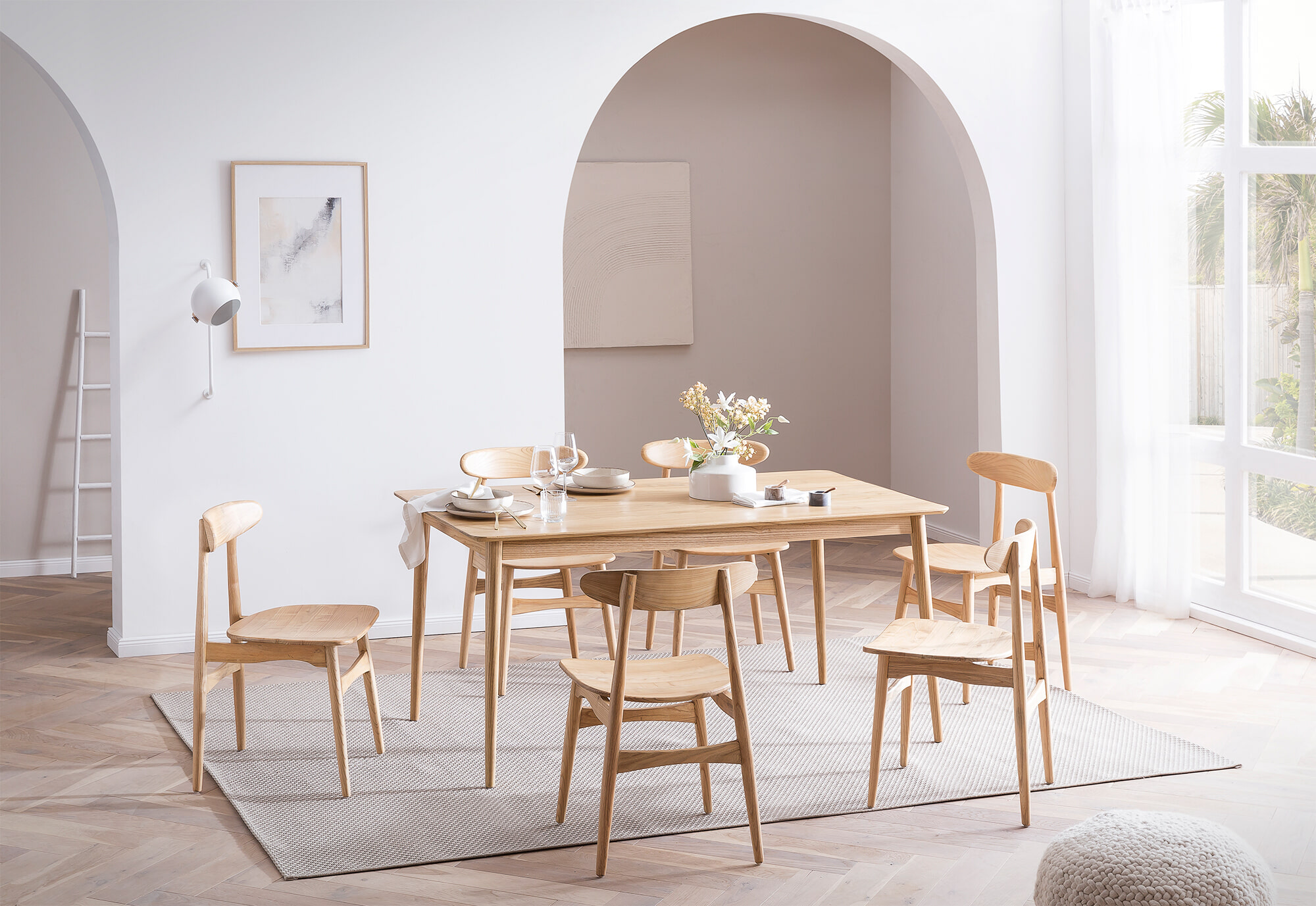 Artistiq Eetkamerstoel 'Derel' Sungkai hout