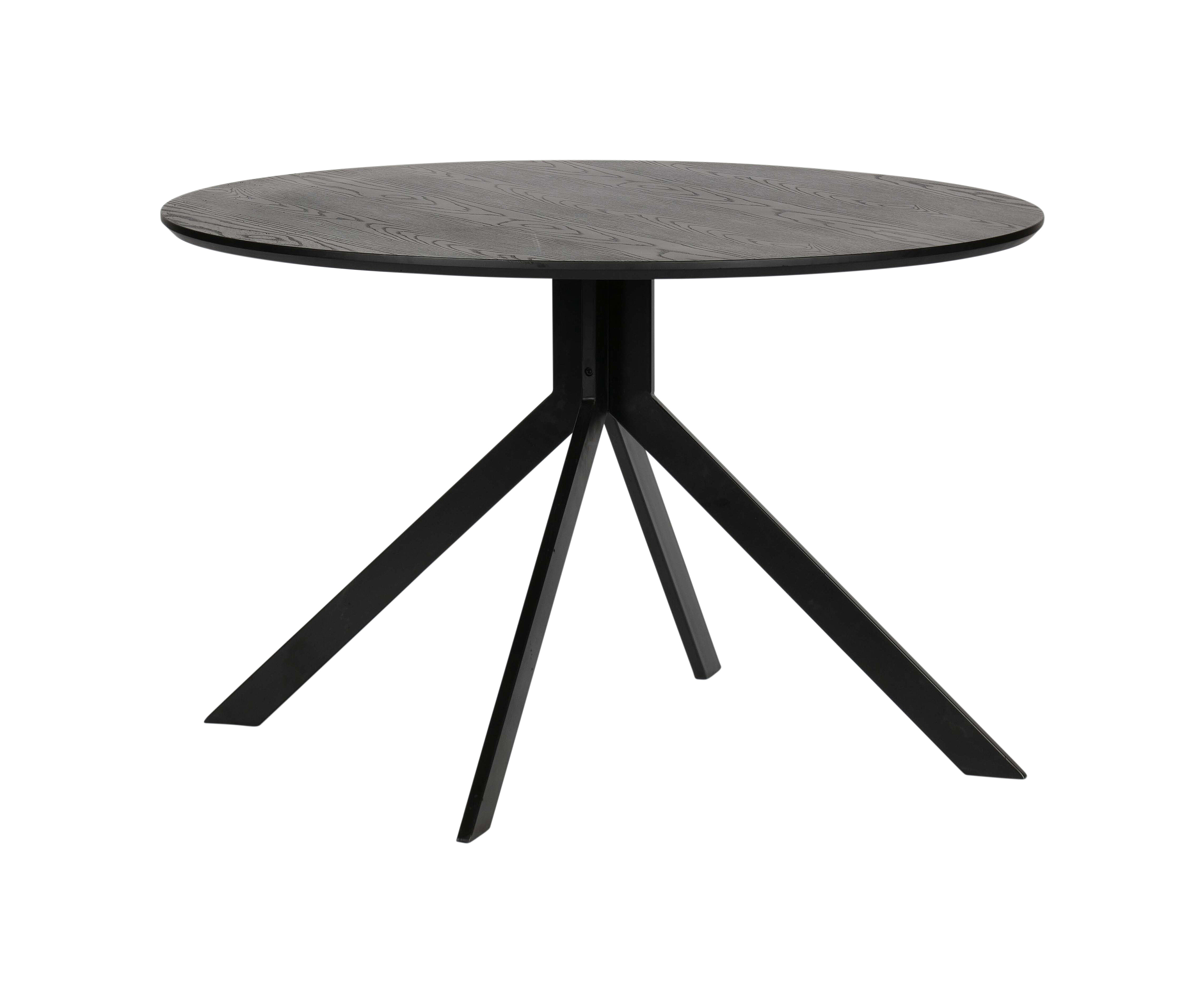 WOOOD Ronde Eettafel 'Bruno' 120cm, kleur zwart