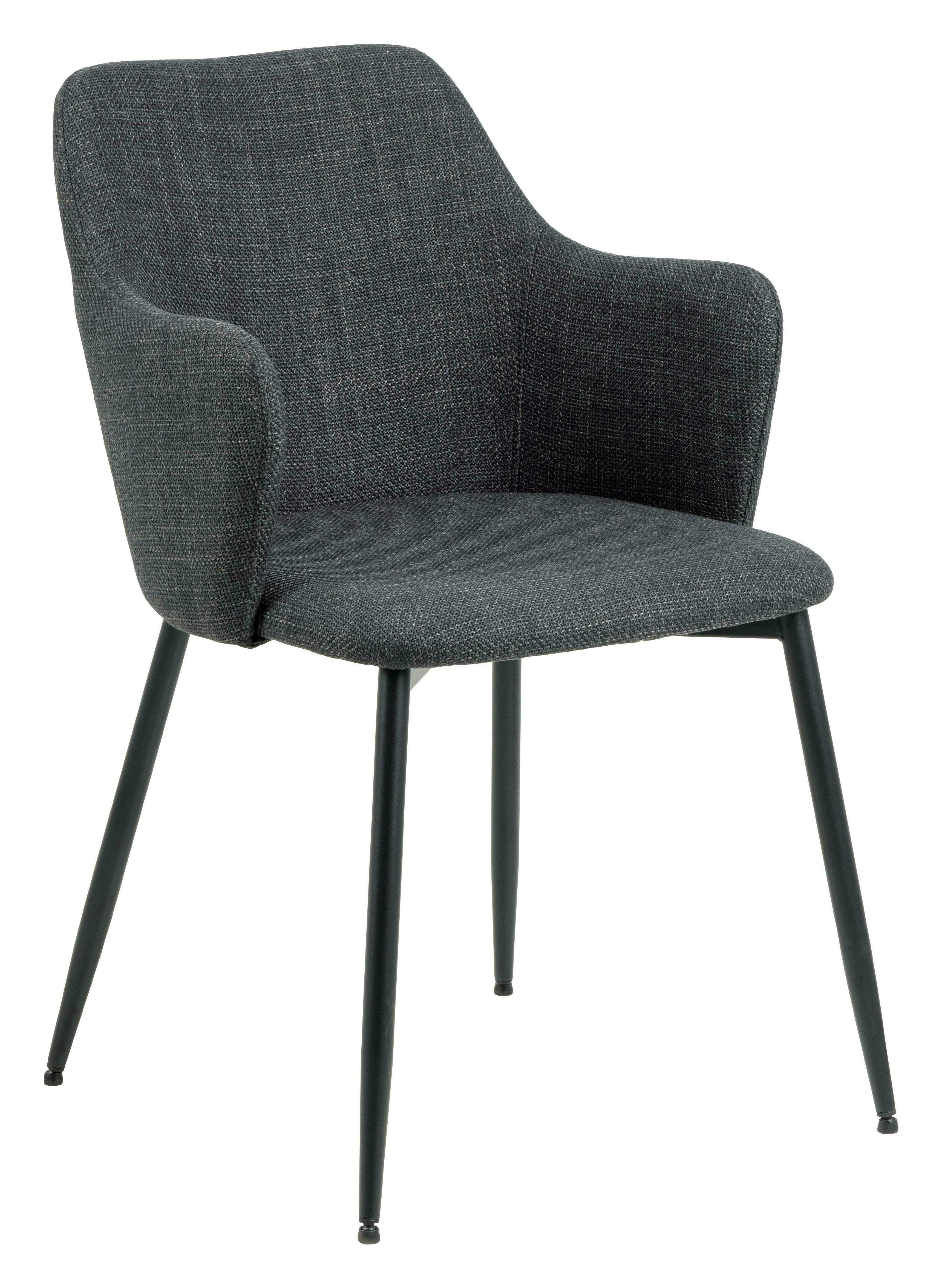 Sohome Eetkamerstoel - set van 2 - Eliel - Stof - Donkergrijs