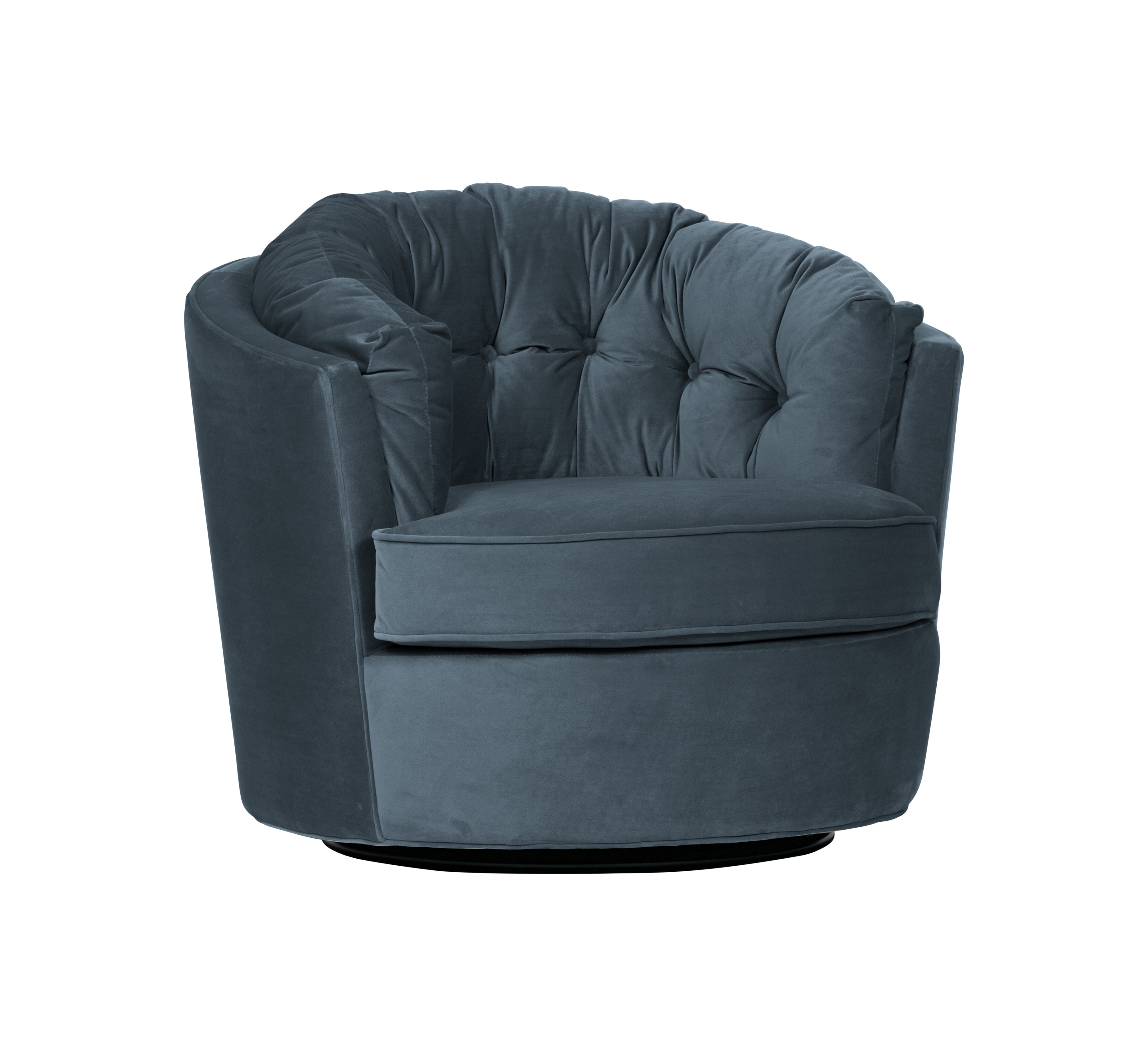 BePureHome Fauteuil 'Carousel' kleur Blauw BePureHome Fauteuil 'Carousel' kleur Blauw
