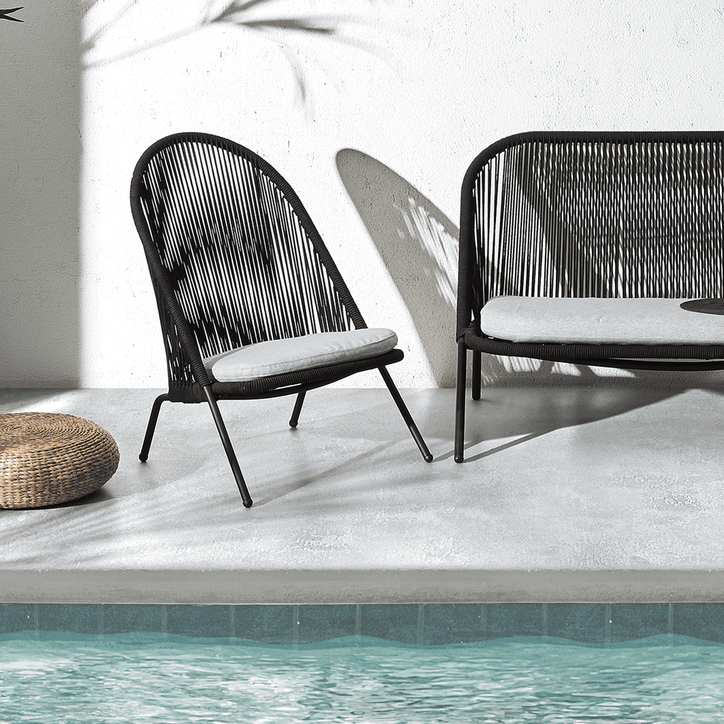 Kave Home Loungestoel 'Shann', kleur Zwart Kave Home Loungestoel 'Shann', kleur Zwart