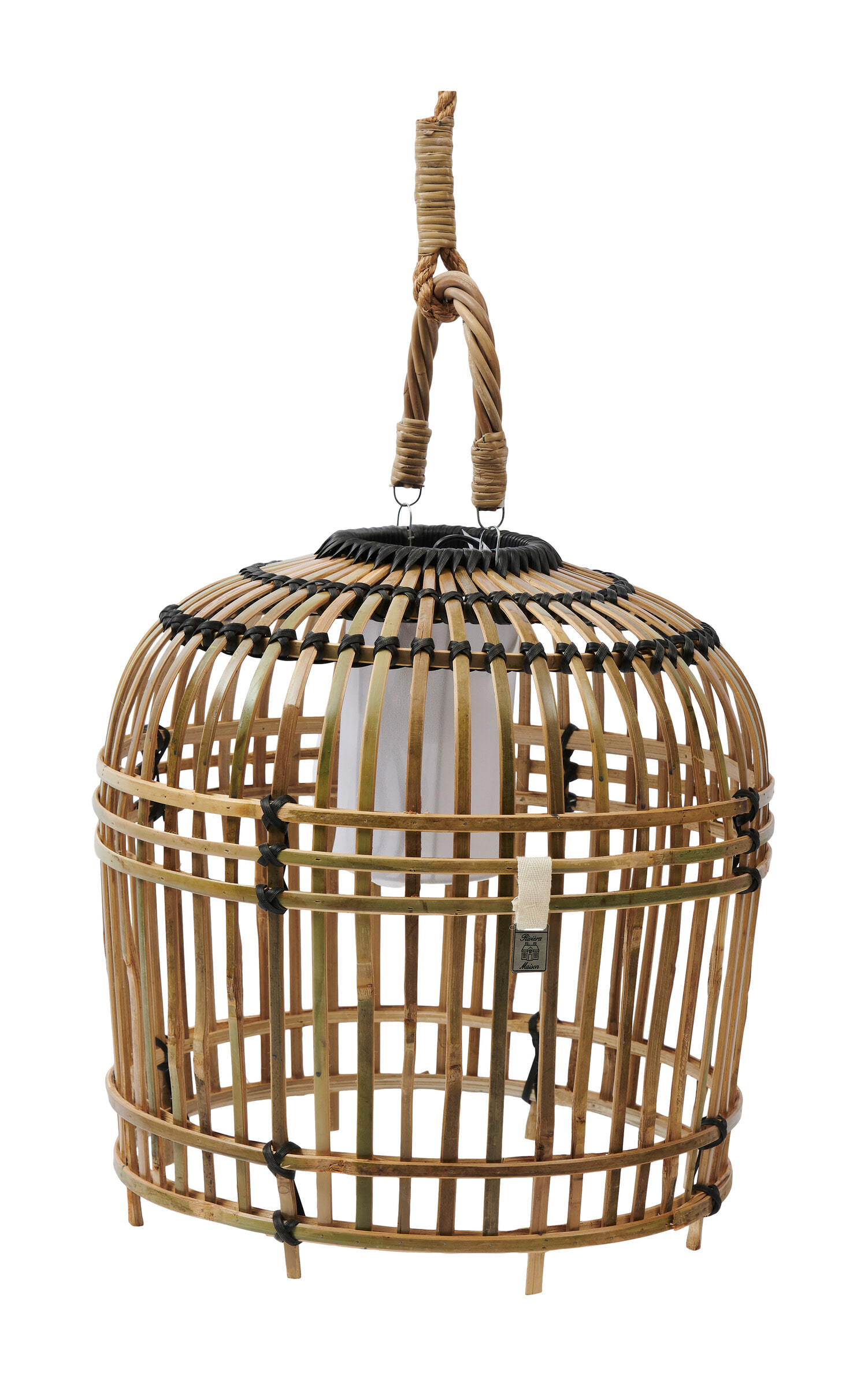 Rivièra Maison Hanglamp 'San Carlos' Bamboe, kleur Naturel