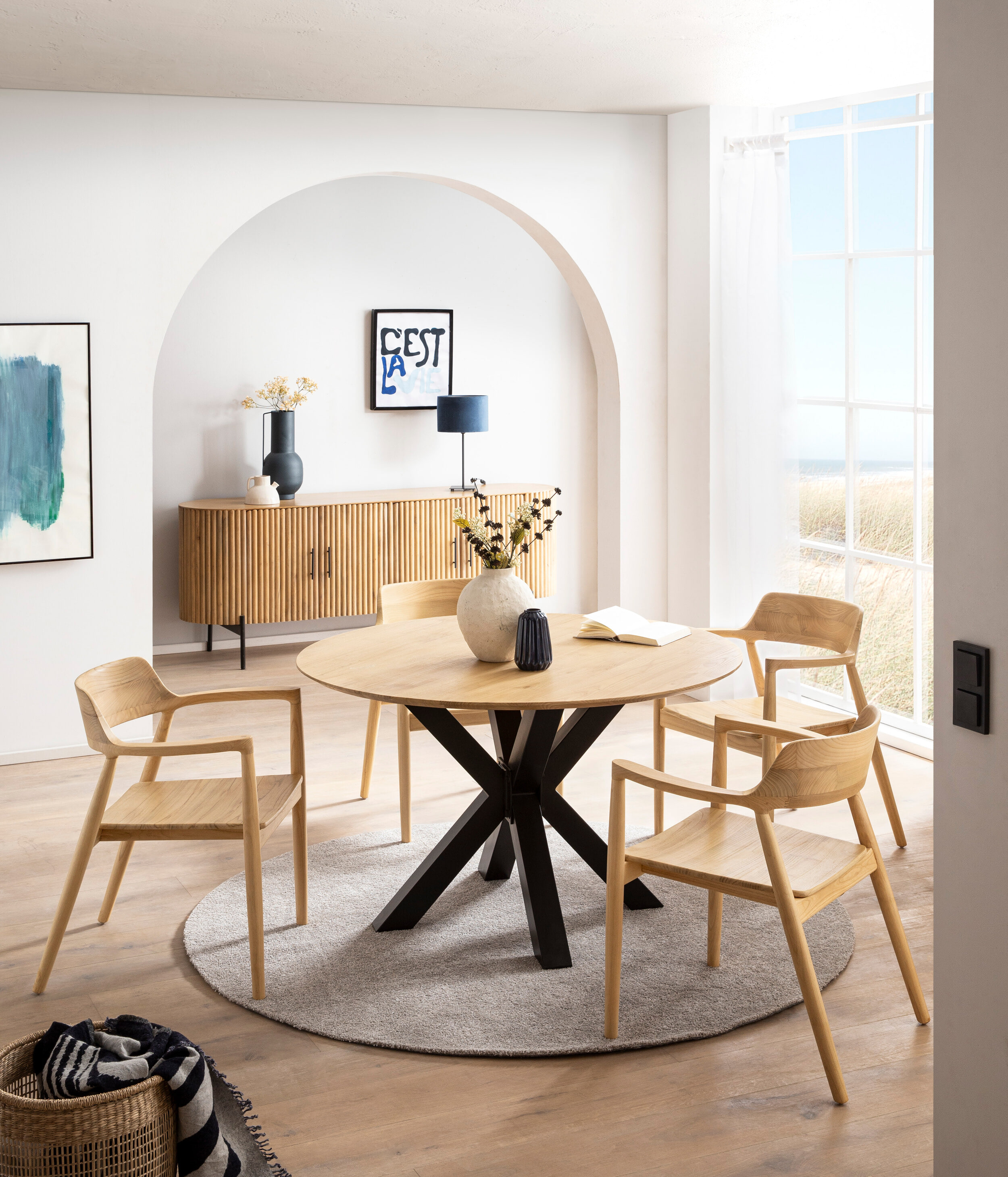 Artistiq Dressoir 'Bethann' Mangohout, 190cm