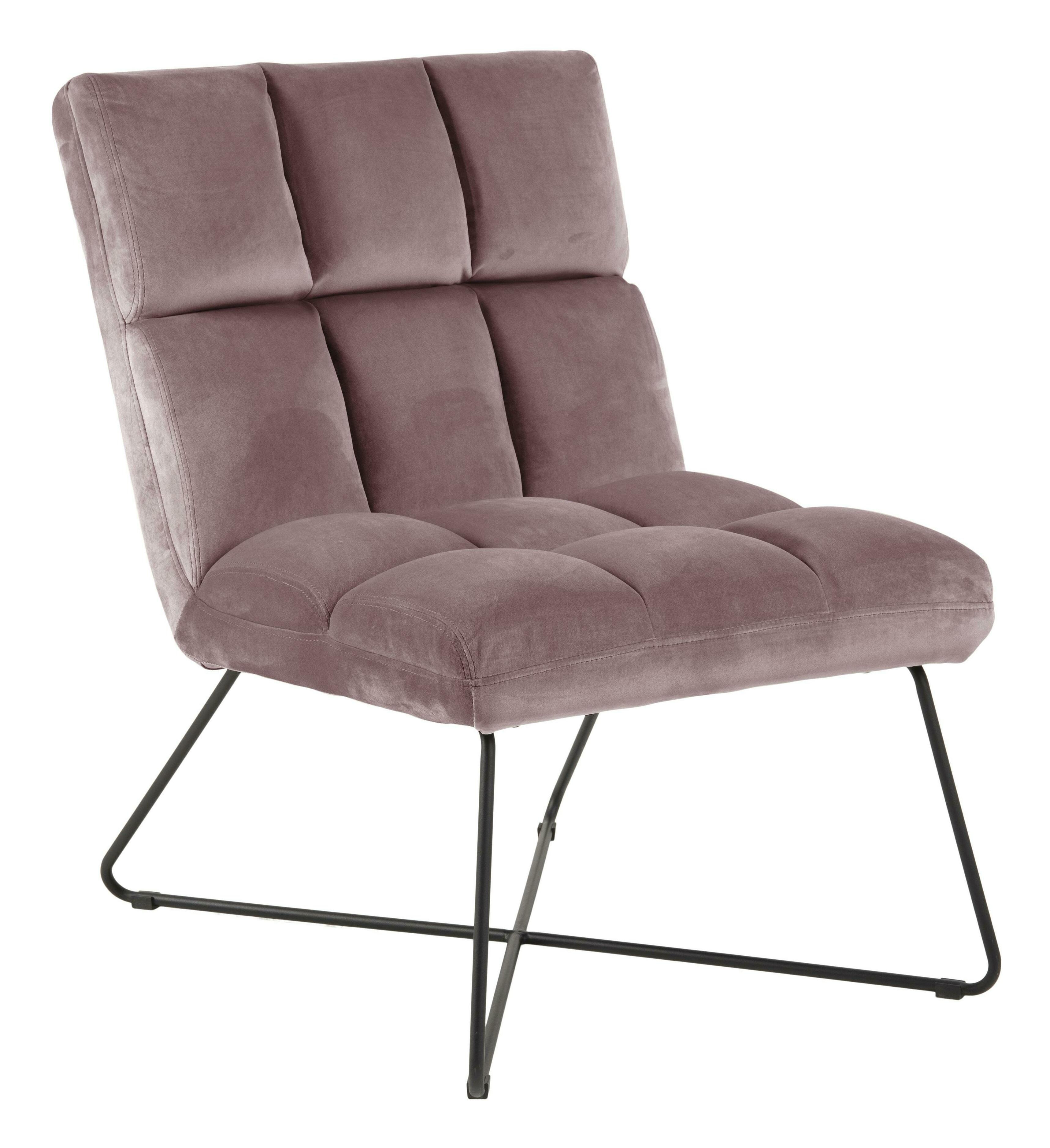 Bendt Fauteuil 'Kristian' Velvet, kleur Roze