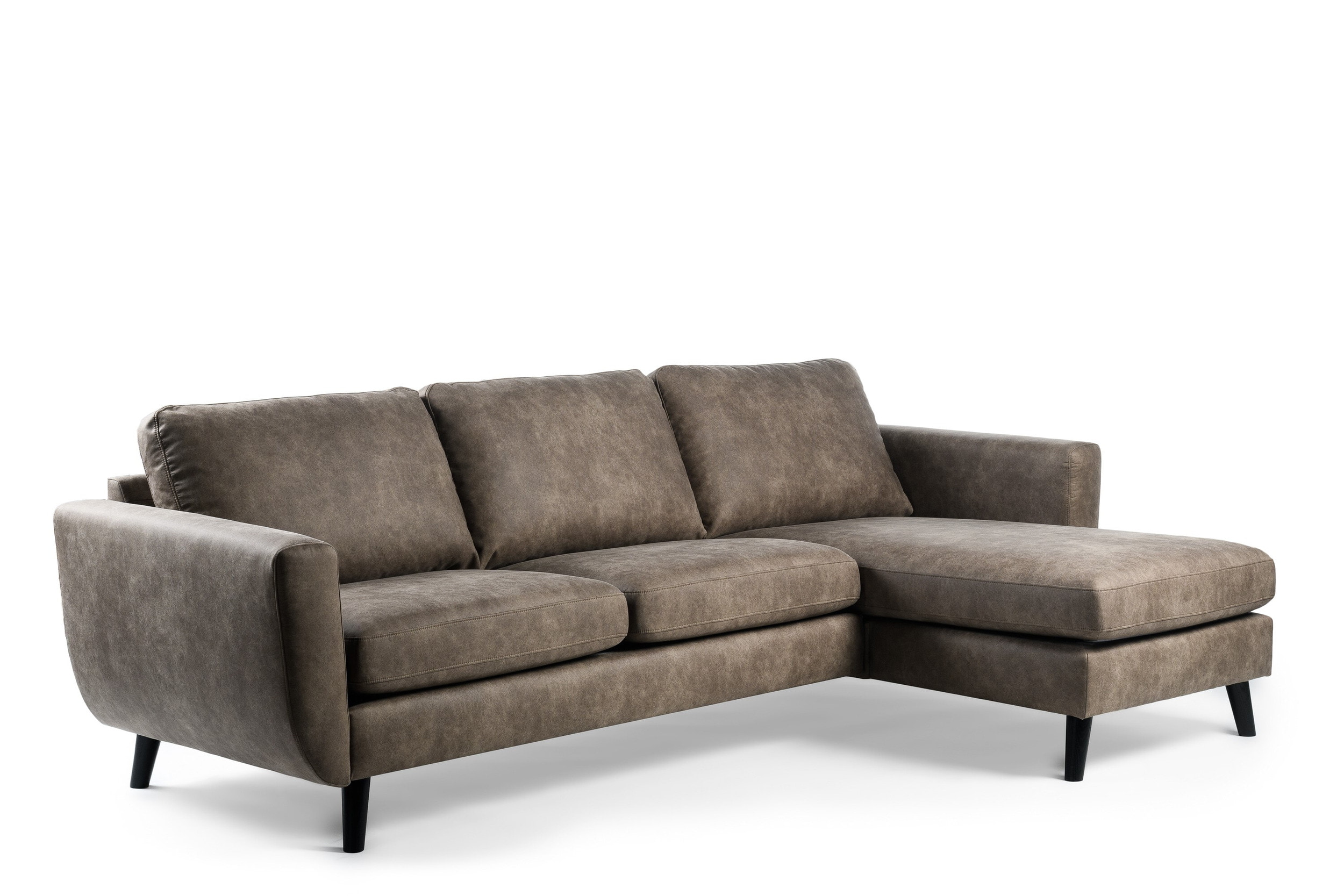 BASE 3-zits Loungebank 'Tequia' Links/Rechts, kleur Taupe