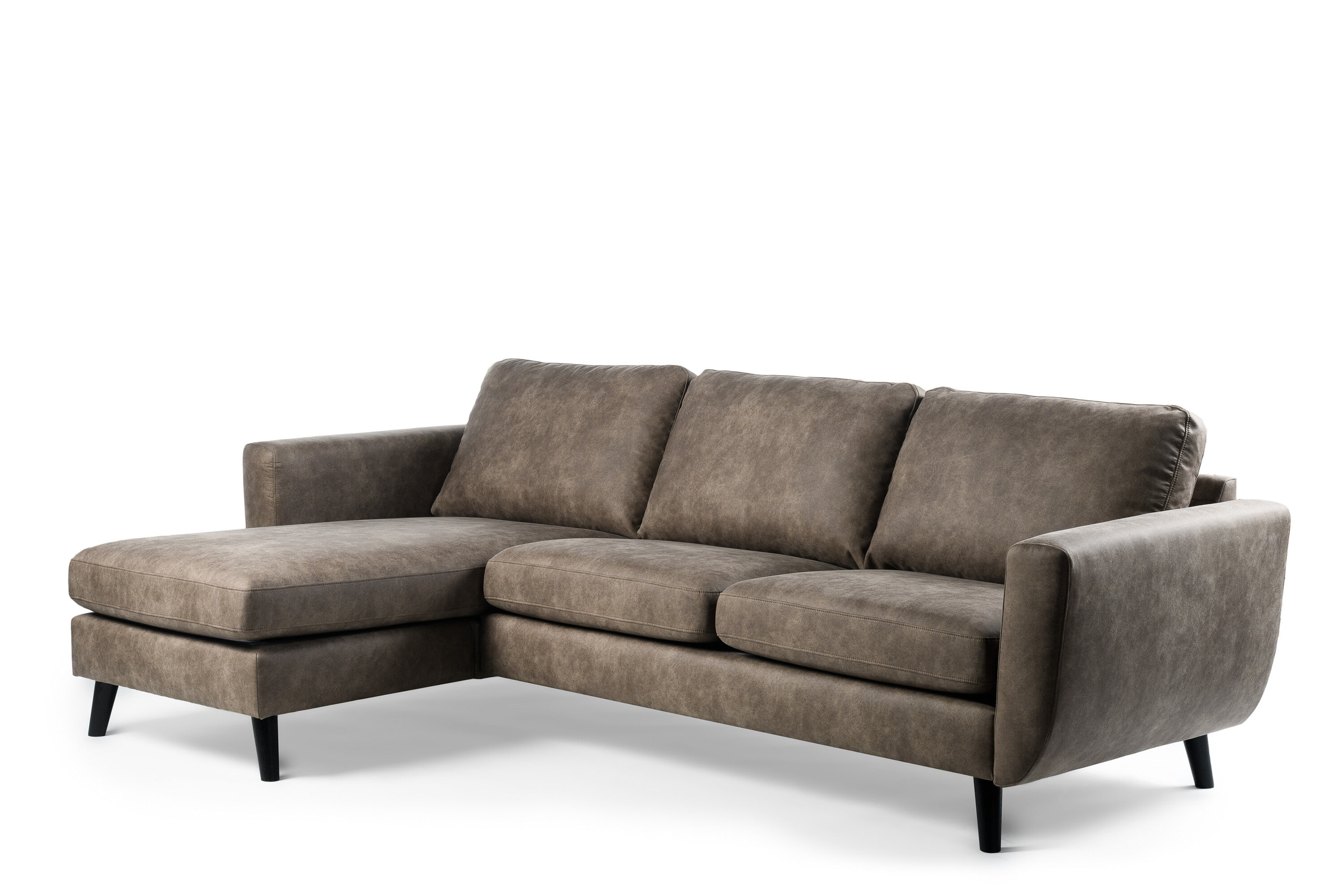 BASE 3-zits Loungebank 'Tequia' Links/Rechts, kleur Taupe